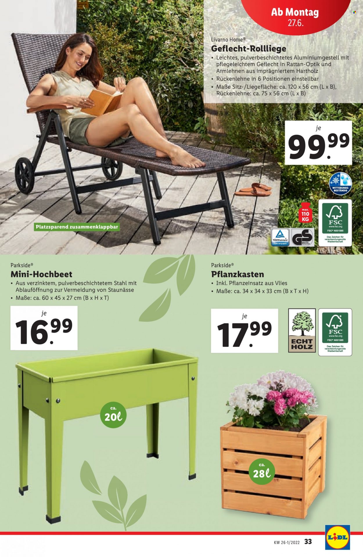 Angebote Lidl - 23.6.2022 - 29.6.2022. Seite 33