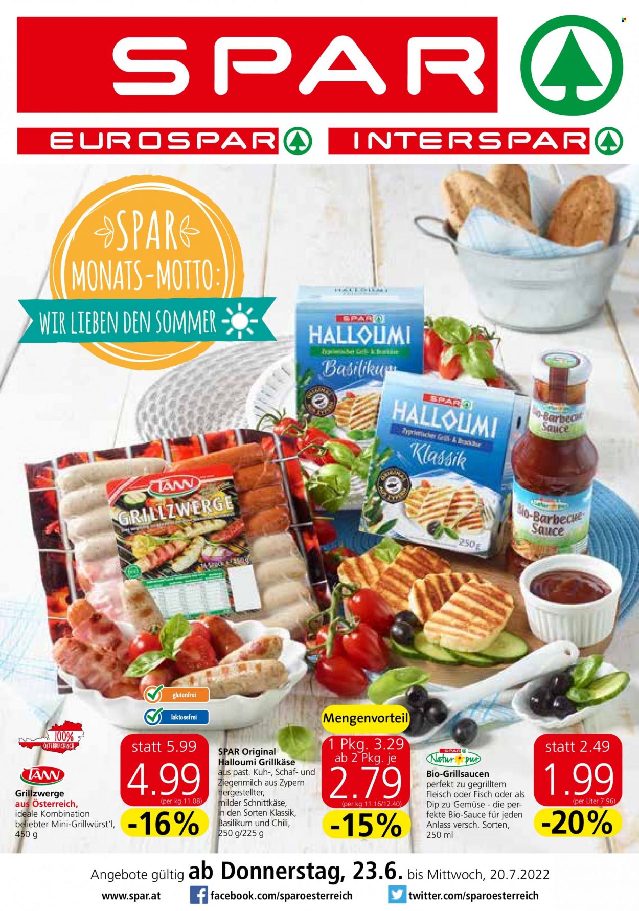 Angebote INTERSPAR - 23.6.2022 - 20.7.2022. Seite 1