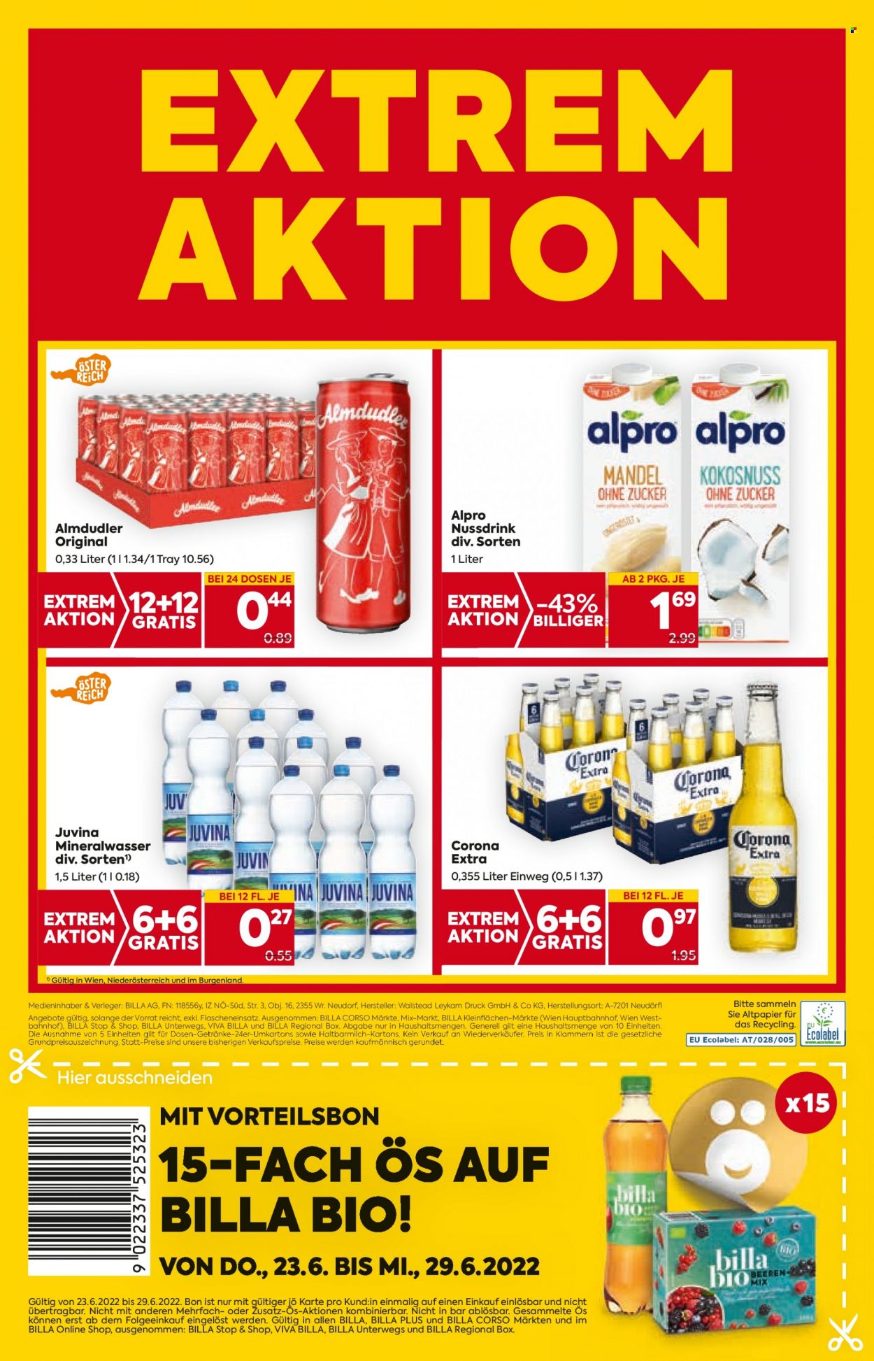 Angebote Billa - 23.6.2022 - 29.6.2022. Seite 20