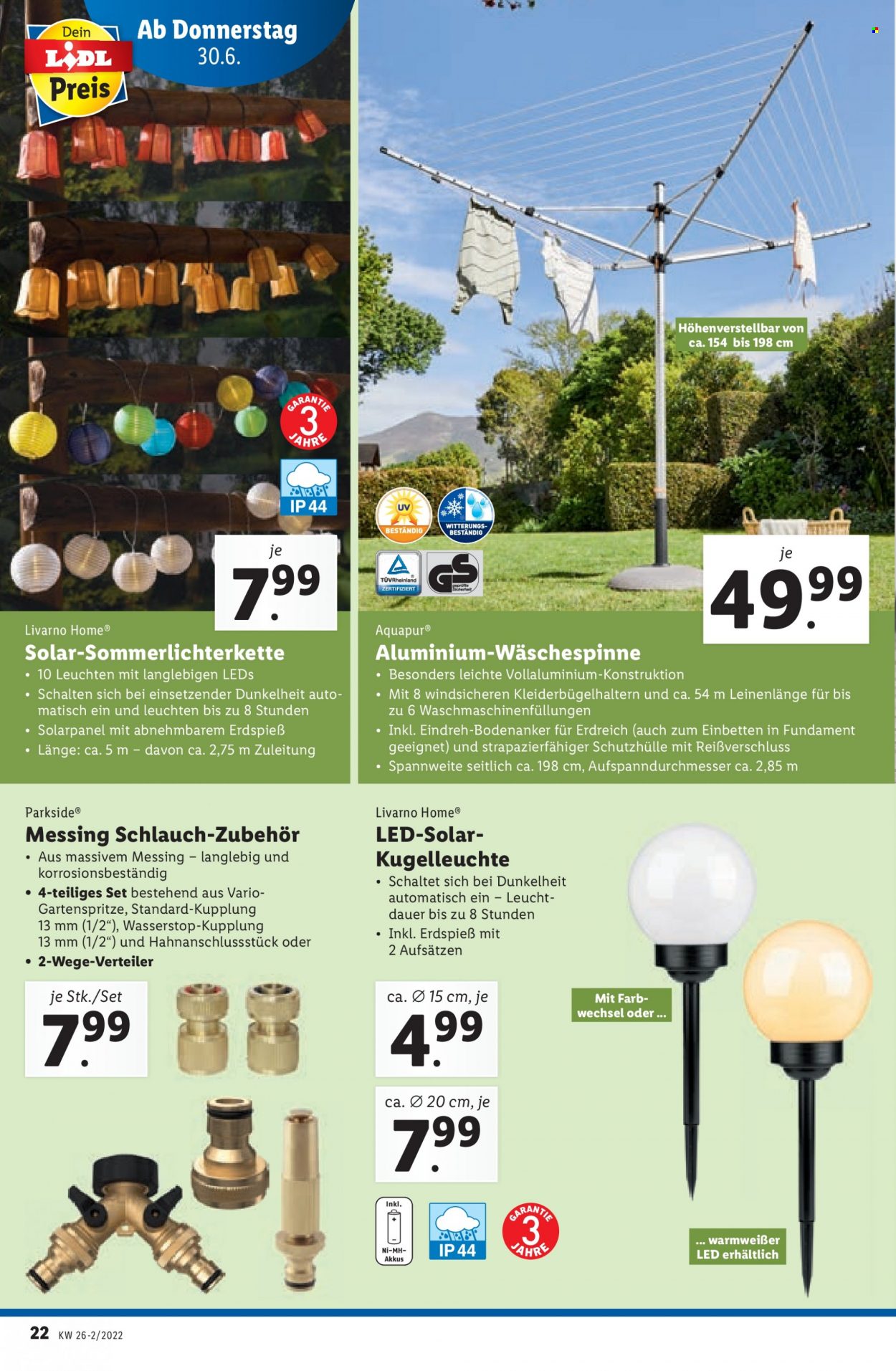 Angebote Lidl - 30.6.2022 - 6.7.2022. Seite 22