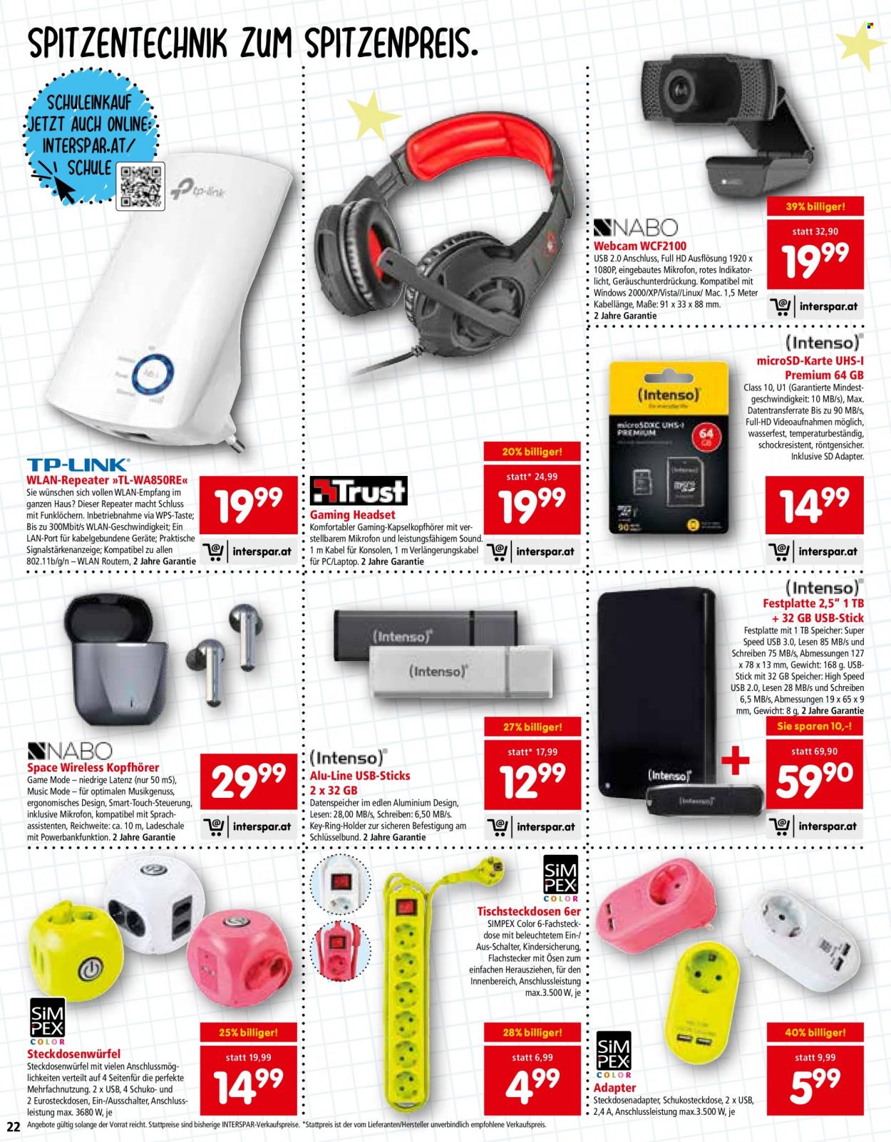 Angebote INTERSPAR - 30.6.2022 - 21.9.2022. Seite 22