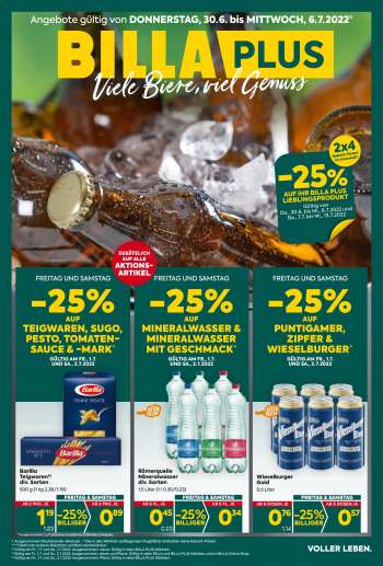 Angebote Billa Plus - 30.6.2022 - 6.7.2022.