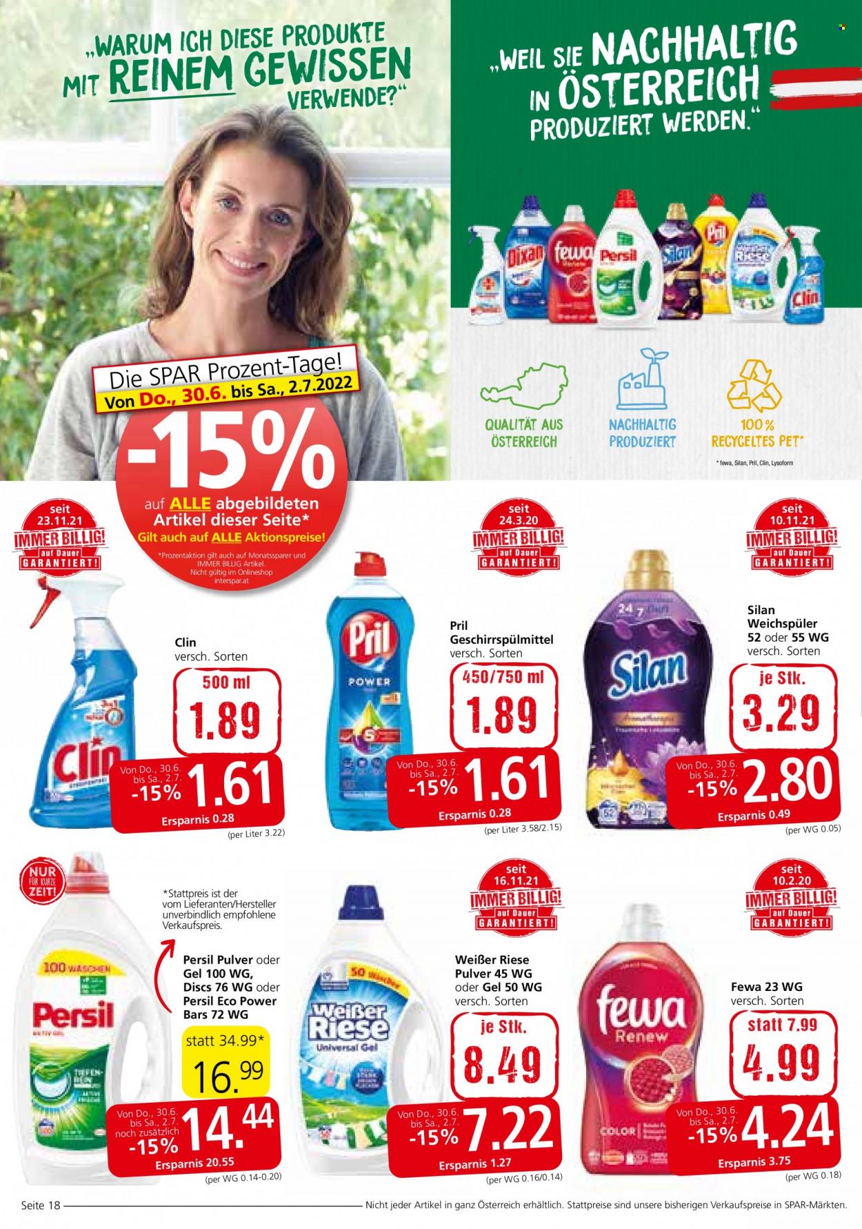 Angebote INTERSPAR - 30.6.2022 - 13.7.2022. Seite 18
