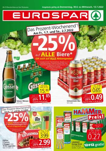 Angebote EUROSPAR - 30.6.2022 - 13.7.2022.