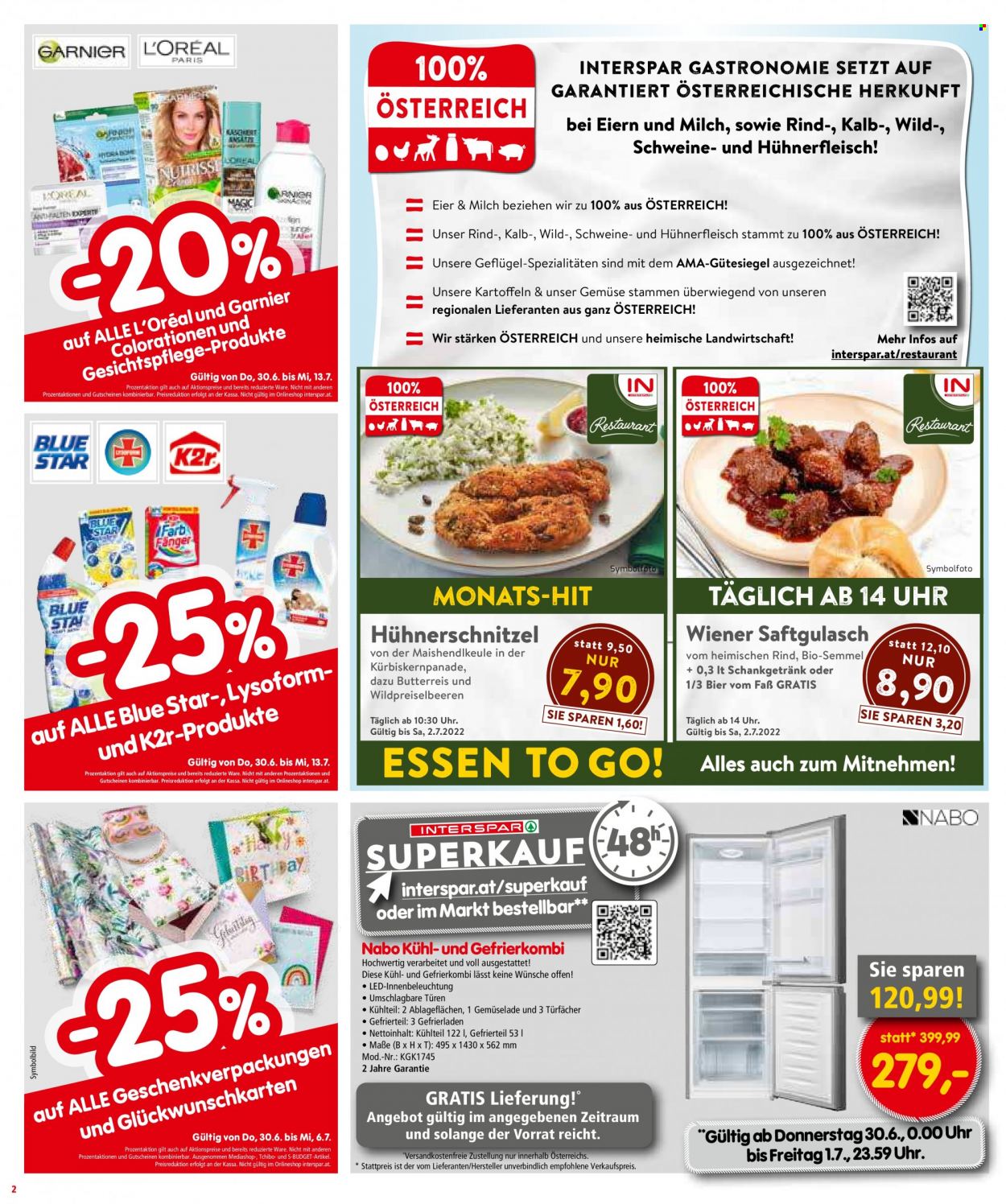 Angebote INTERSPAR - 30.6.2022 - 13.7.2022. Seite 2