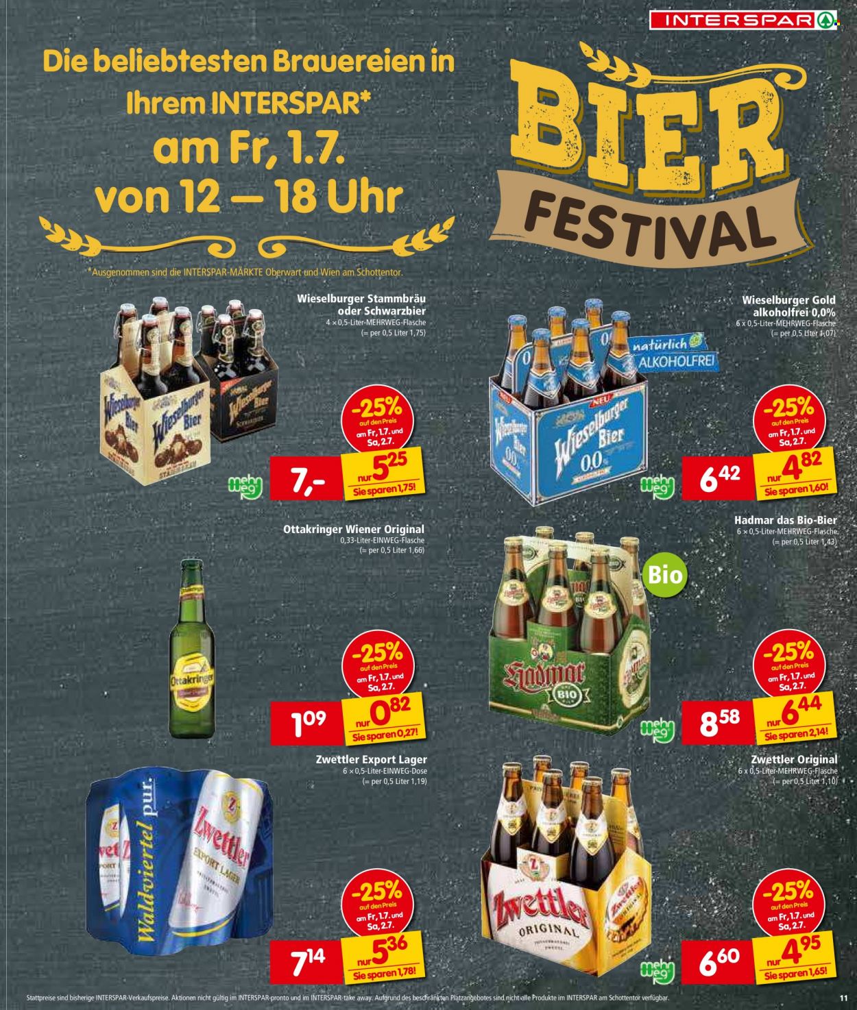 Angebote INTERSPAR - 30.6.2022 - 13.7.2022. Seite 11