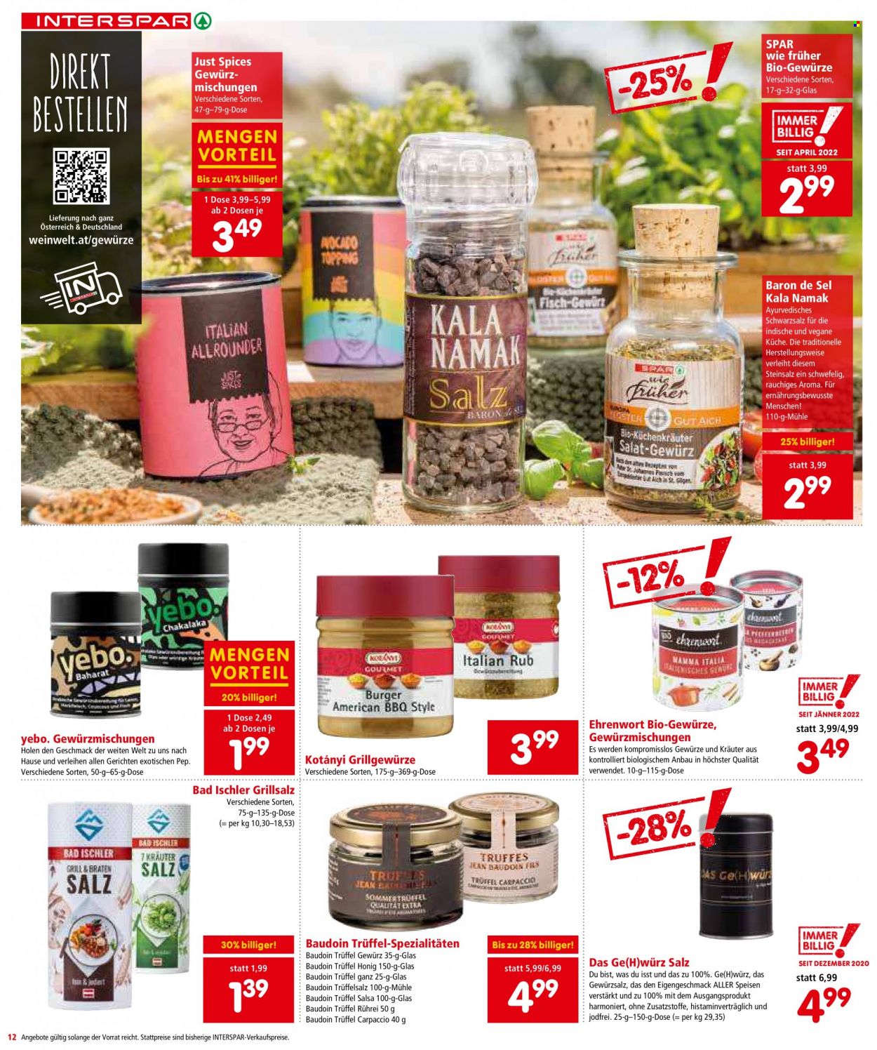 Angebote INTERSPAR - 30.6.2022 - 13.7.2022. Seite 12