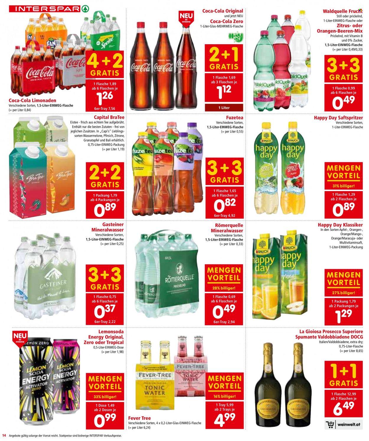 Angebote INTERSPAR - 30.6.2022 - 13.7.2022. Seite 14
