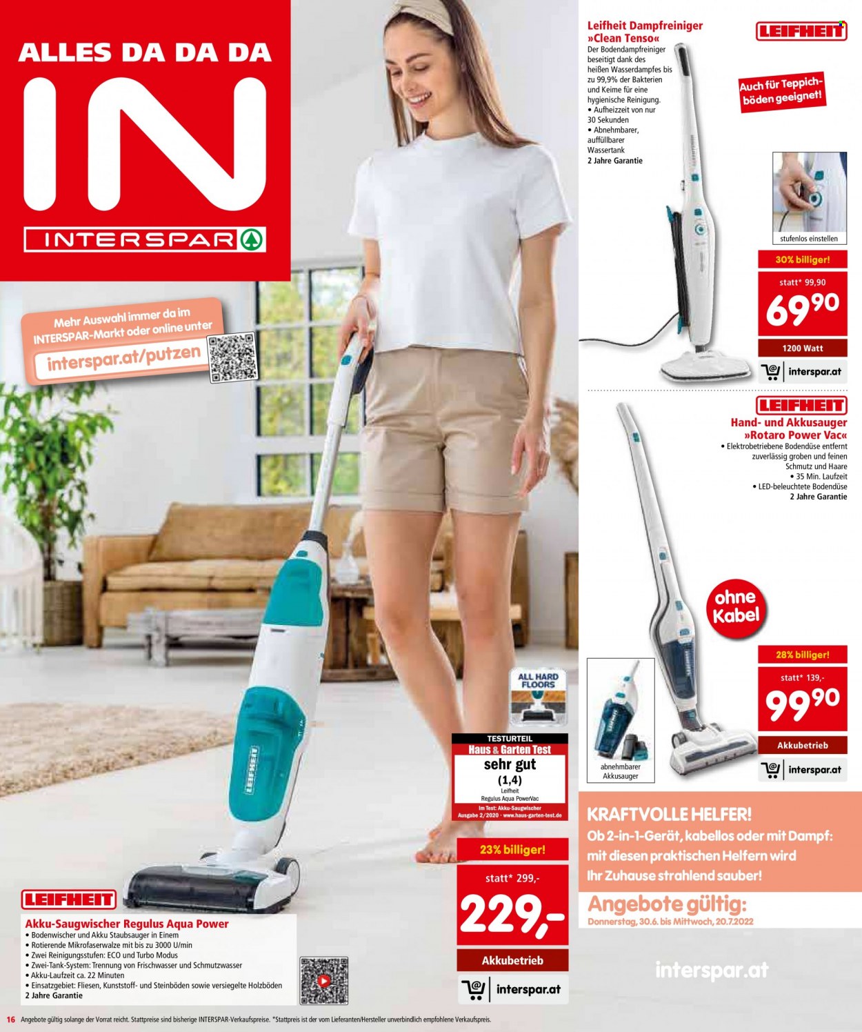 Angebote INTERSPAR - 30.6.2022 - 13.7.2022. Seite 16