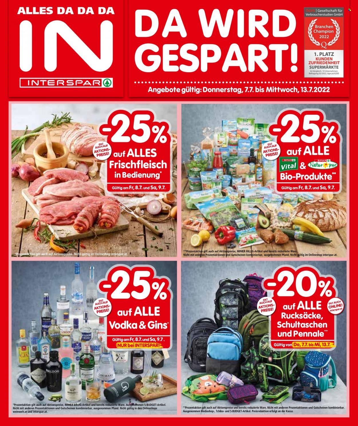 Angebote INTERSPAR - 7.7.2022 - 13.7.2022. Seite 1