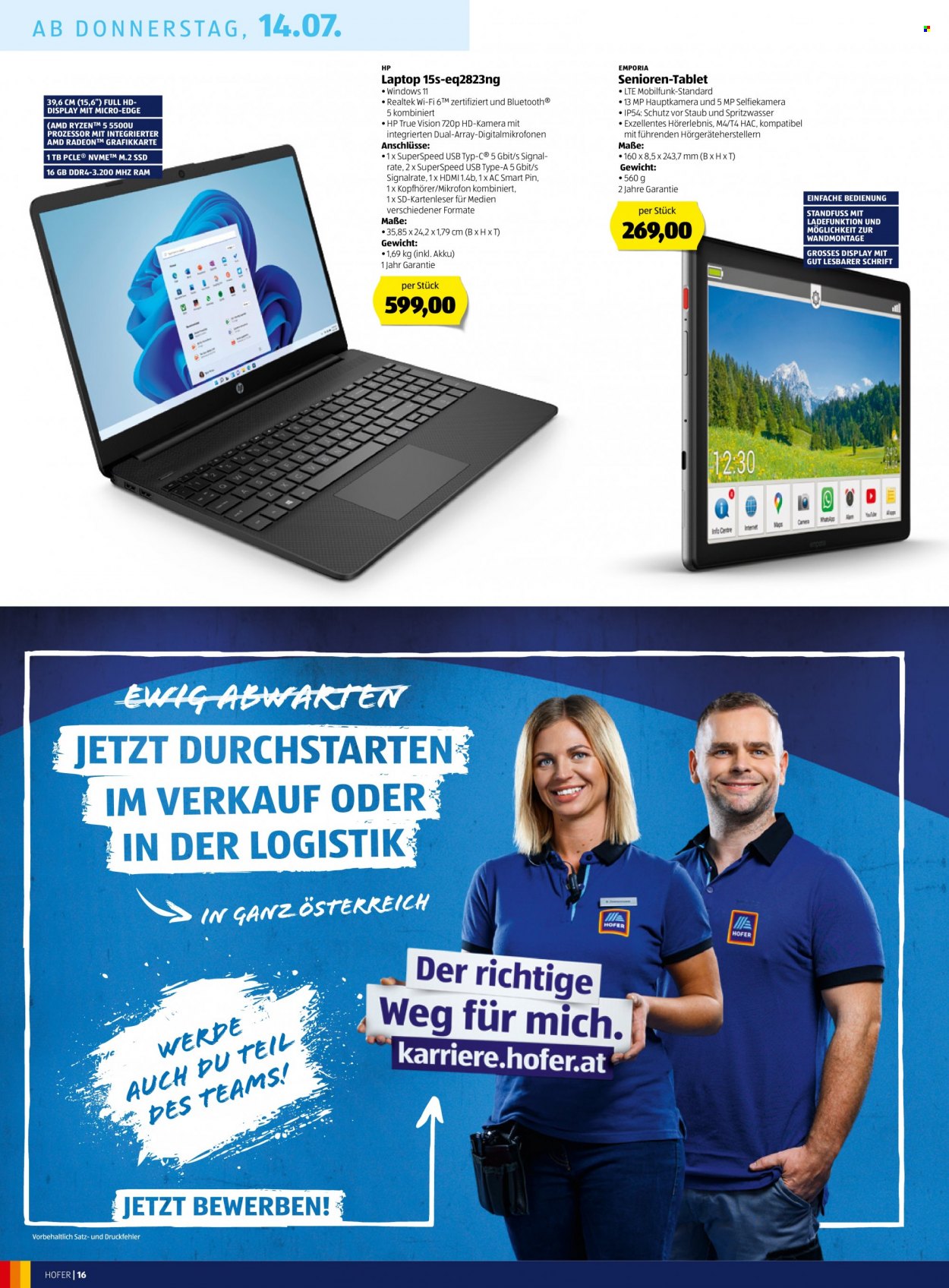 Angebote Hofer - 8.7.2022 - 14.7.2022. Seite 16