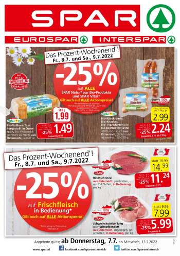 Angebote INTERSPAR - 7.7.2022 - 13.7.2022.
