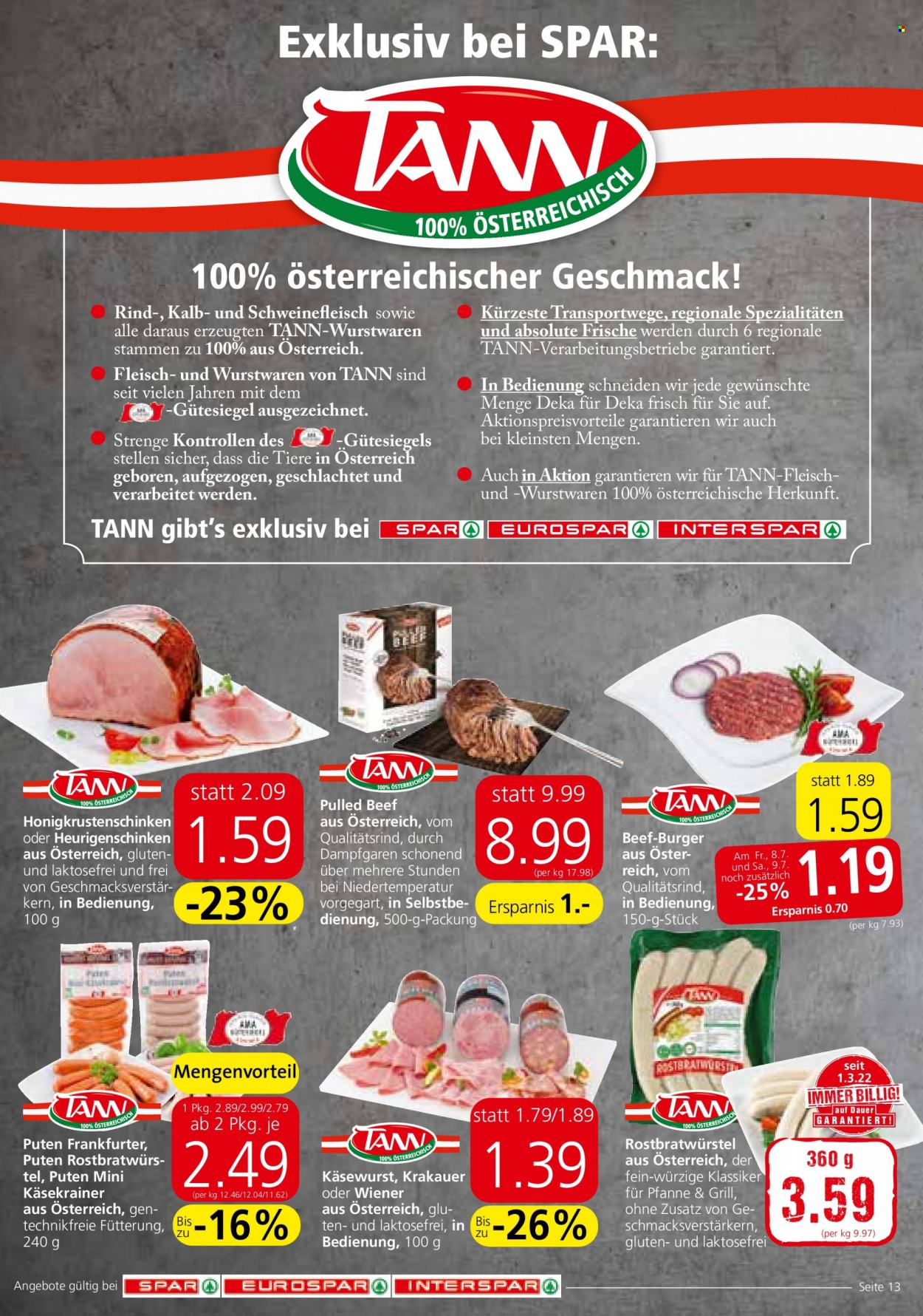 Angebote INTERSPAR - 7.7.2022 - 13.7.2022. Seite 13