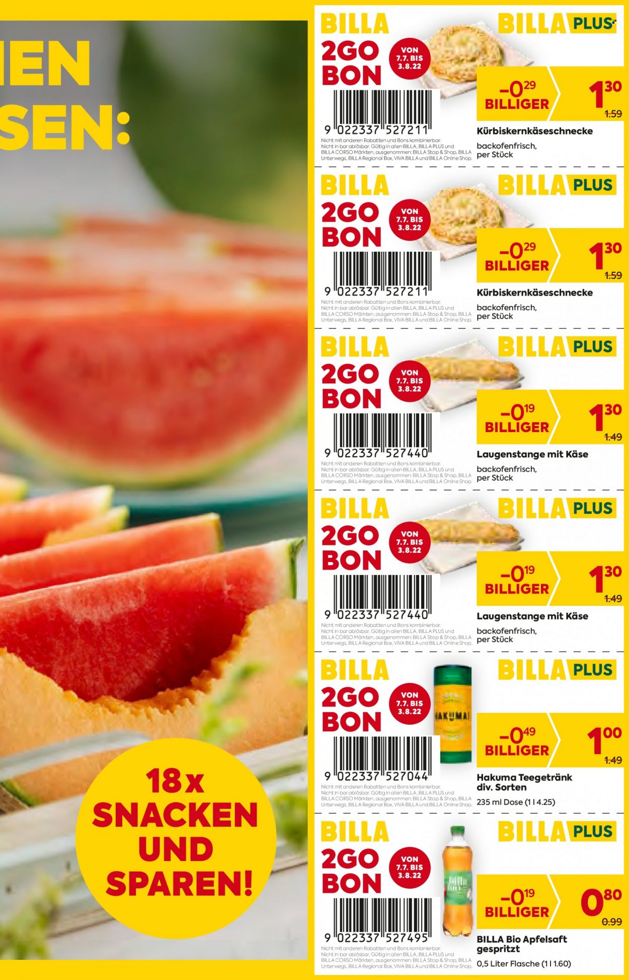 Angebote Billa - 7.7.2022 - 3.8.2022. Seite 3