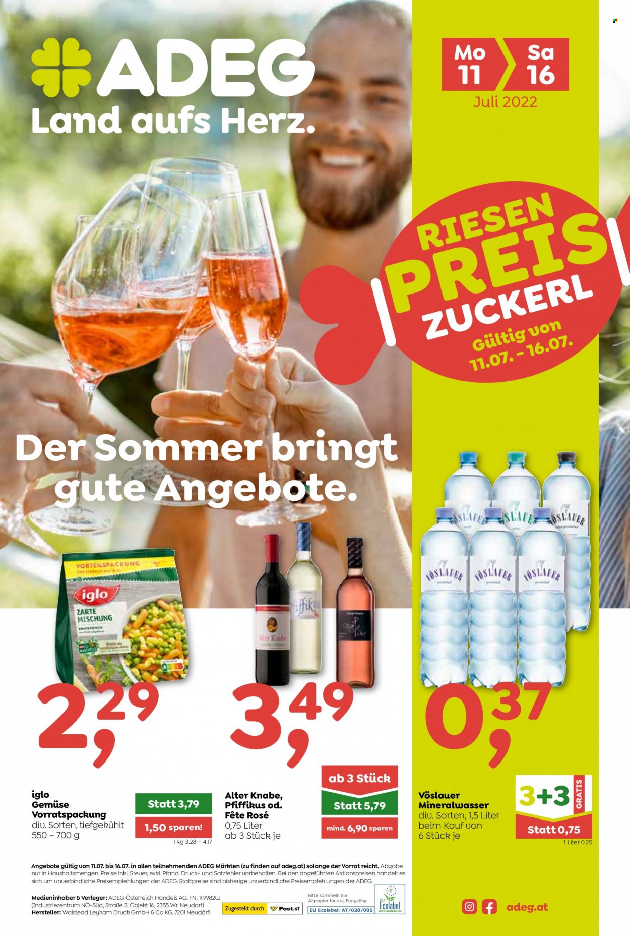 Angebote ADEG - 11.7.2022 - 16.7.2022. Seite 1