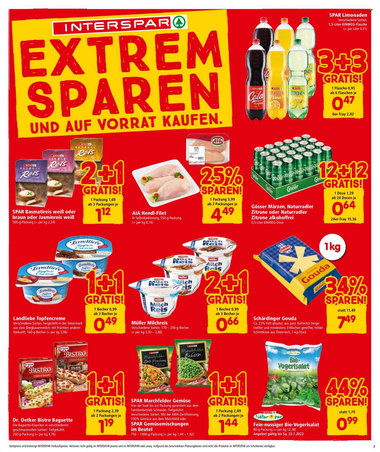 Angebote INTERSPAR - 14.7.2022 - 27.7.2022. Seite 7