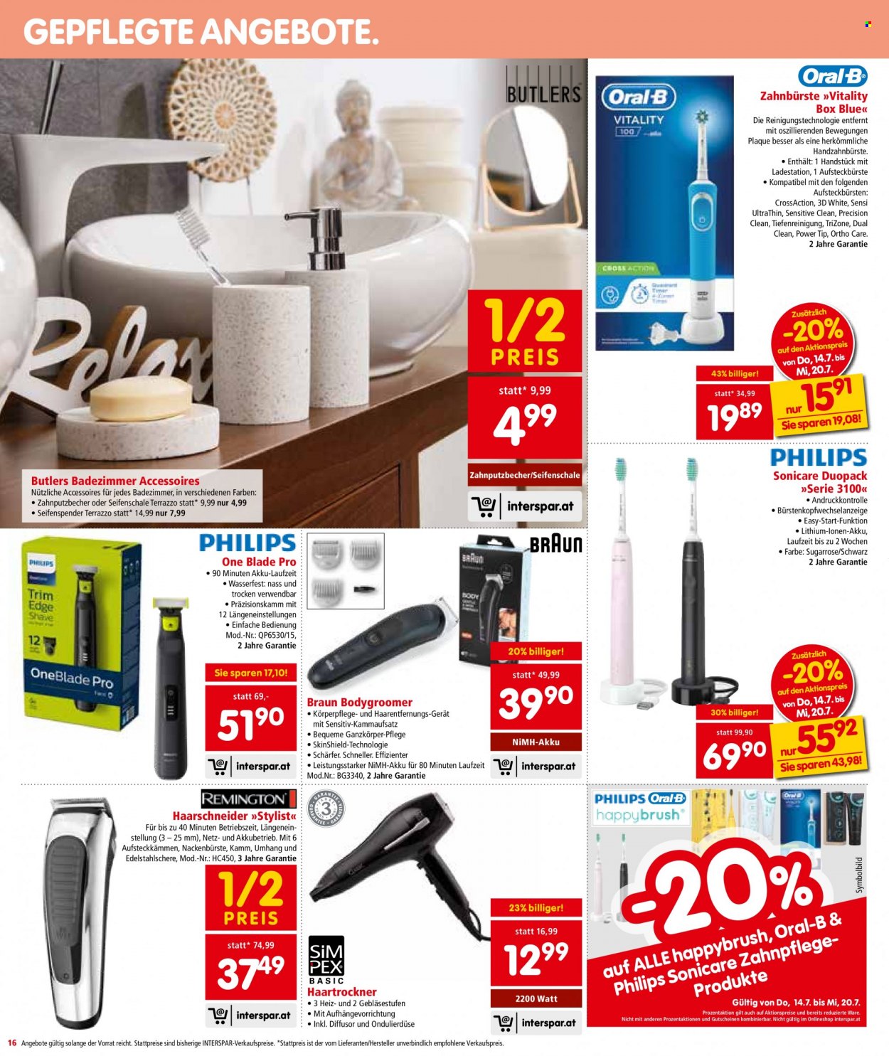 Angebote INTERSPAR - 14.7.2022 - 27.7.2022. Seite 16