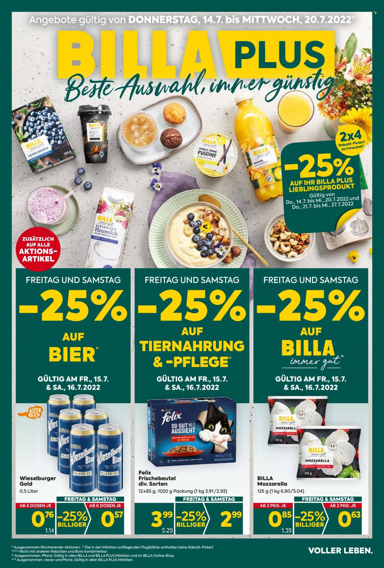 Angebote Billa Plus - 14.7.2022 - 20.7.2022. Seite 1