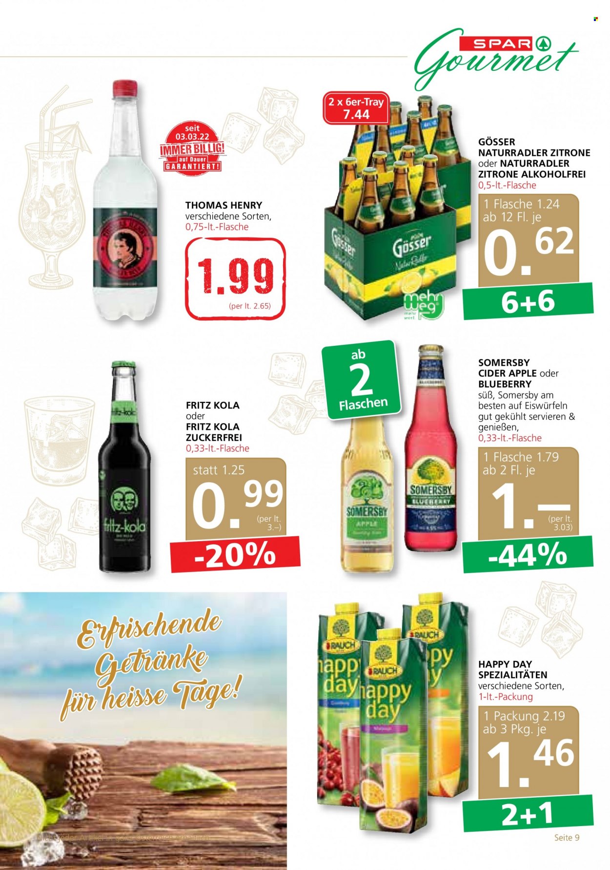 Angebote SPAR - 14.7.2022 - 27.7.2022. Seite 9
