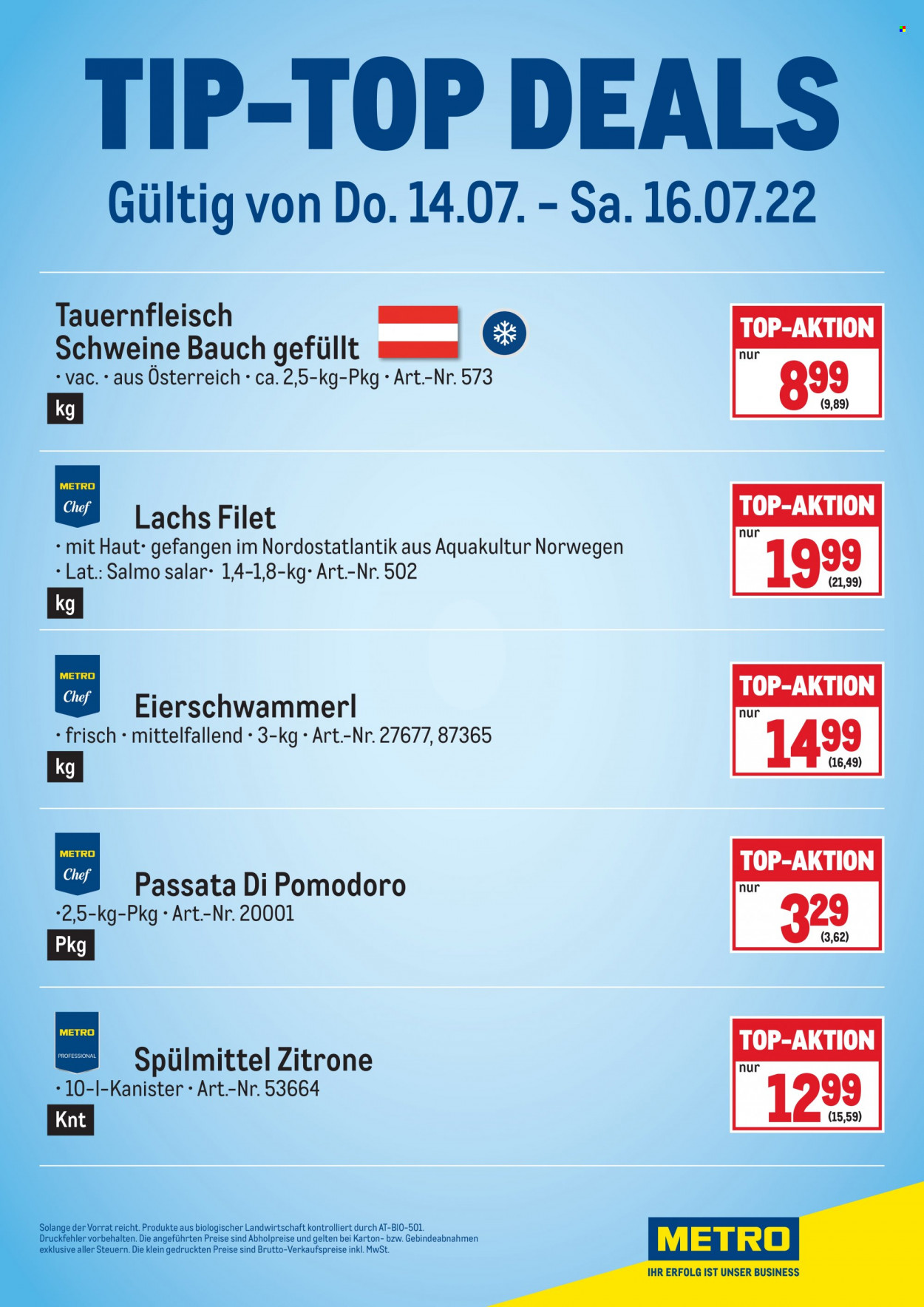 Angebote Metro - 14.7.2022 - 16.7.2022. Seite 6