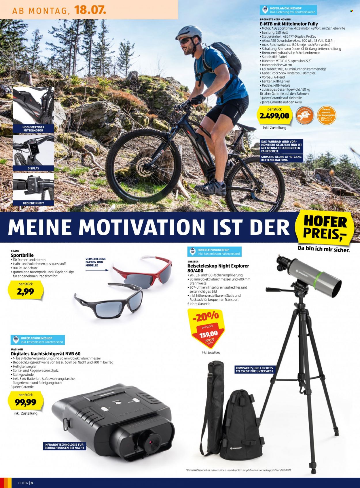 Angebote Hofer - 15.7.2022 - 21.7.2022. Seite 8