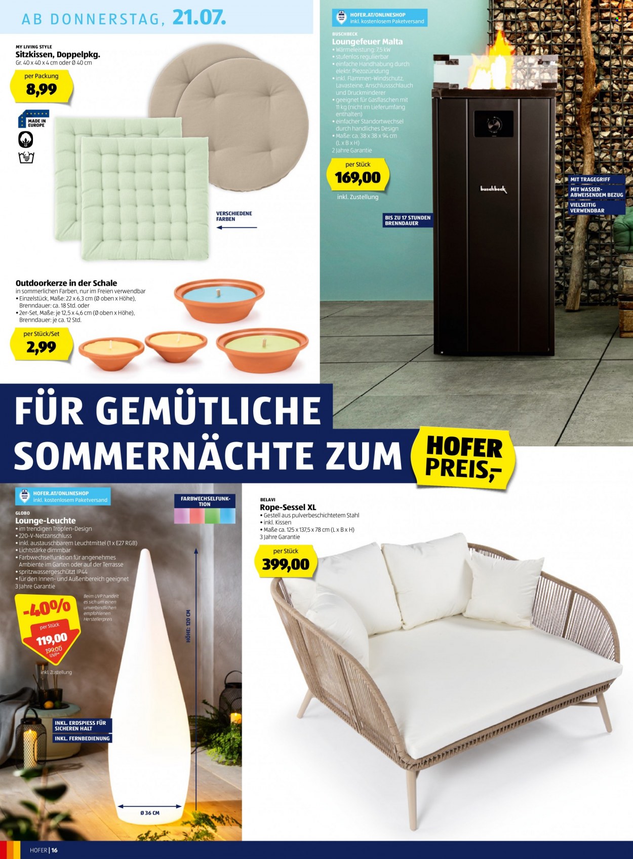 Angebote Hofer - 15.7.2022 - 21.7.2022. Seite 16