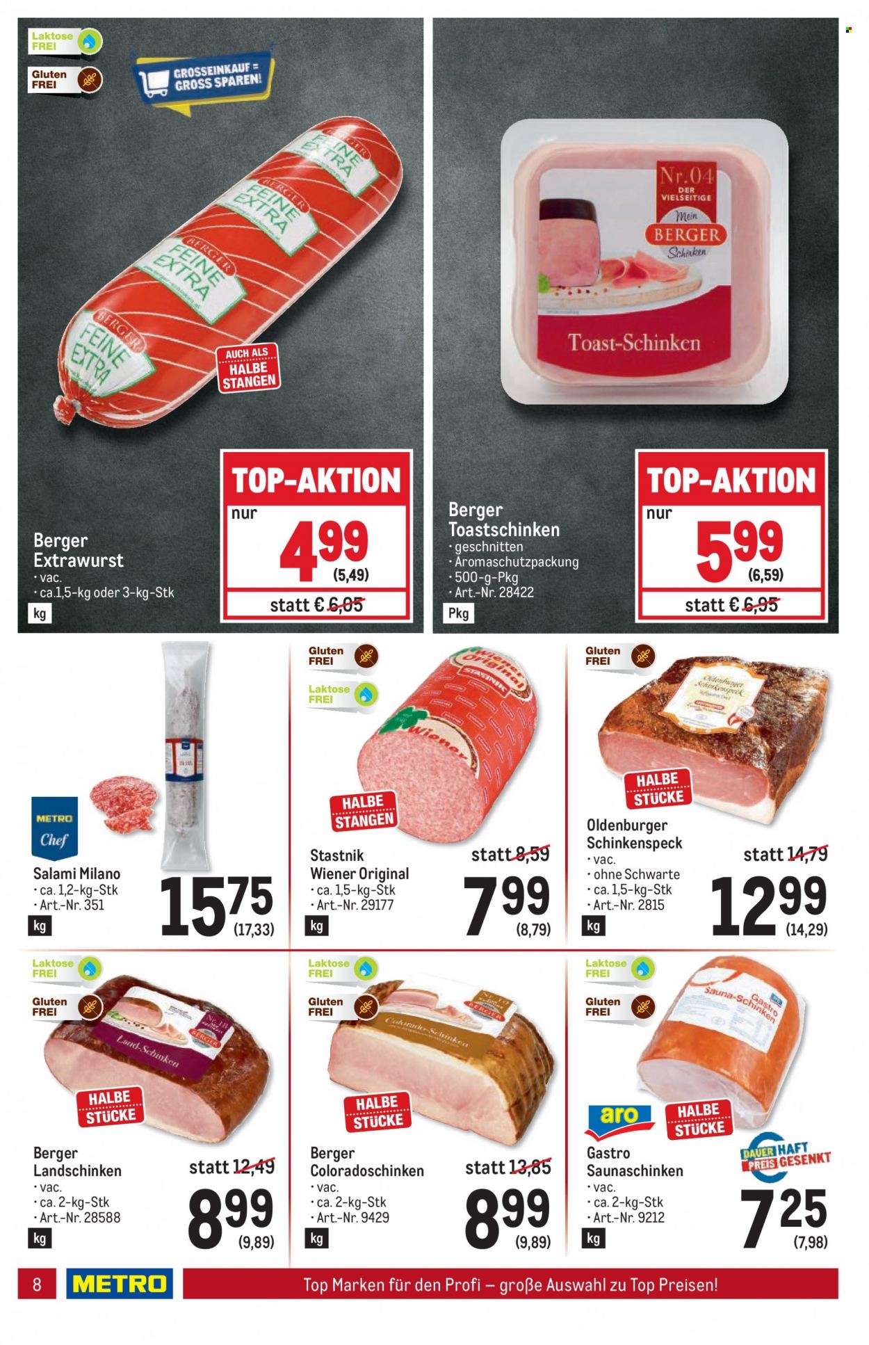 Angebote Metro - 21.7.2022 - 3.8.2022. Seite 8