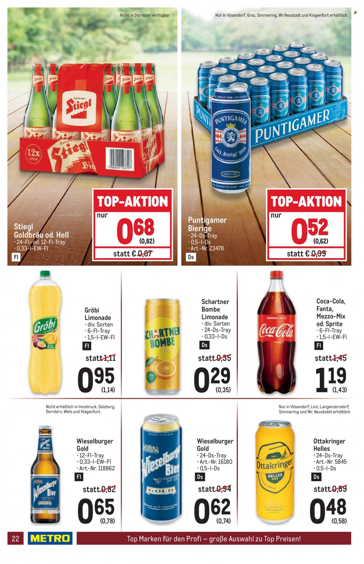 Angebote Metro - 21.7.2022 - 3.8.2022. Seite 22