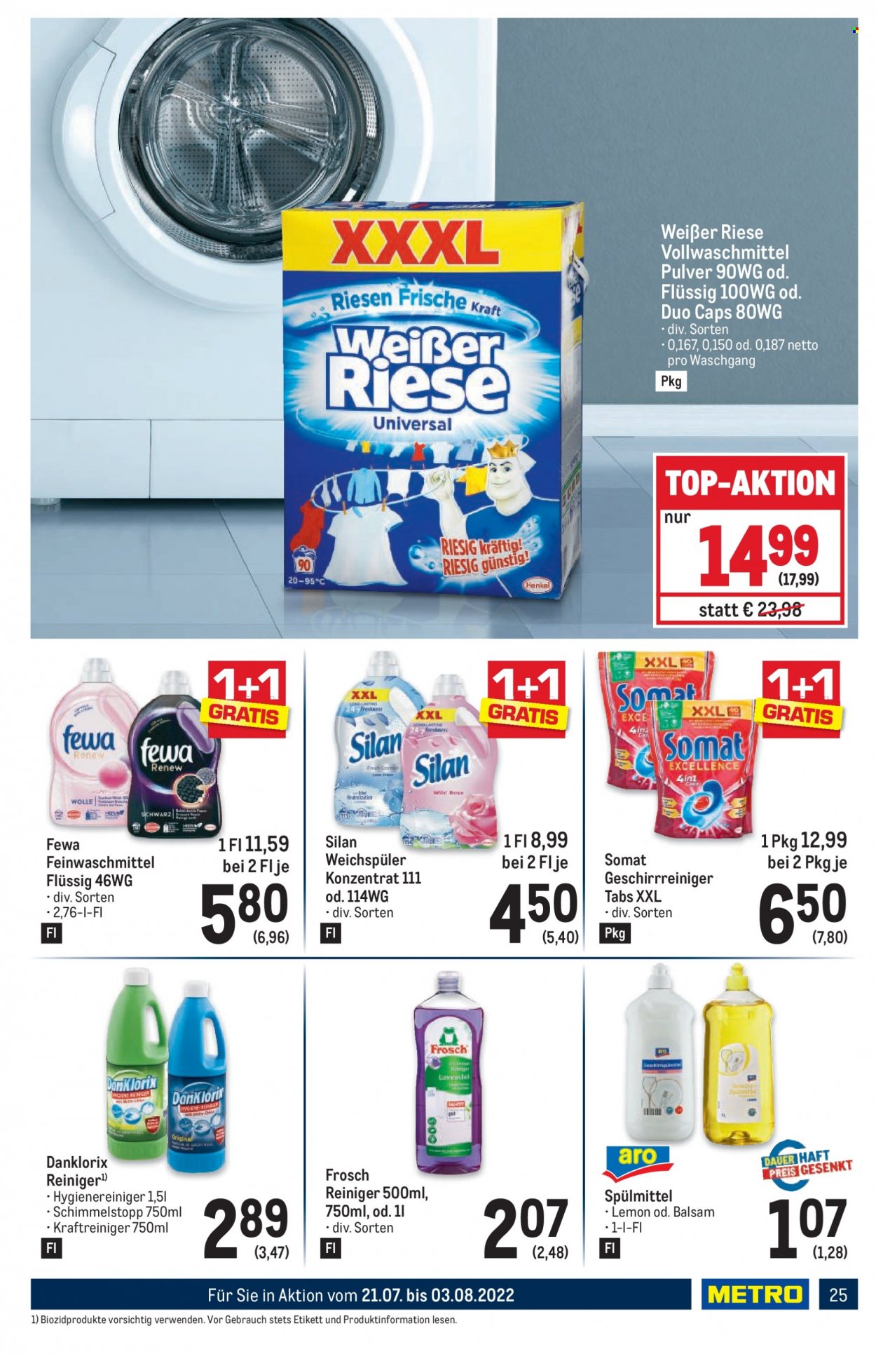Angebote Metro - 21.7.2022 - 3.8.2022. Seite 25