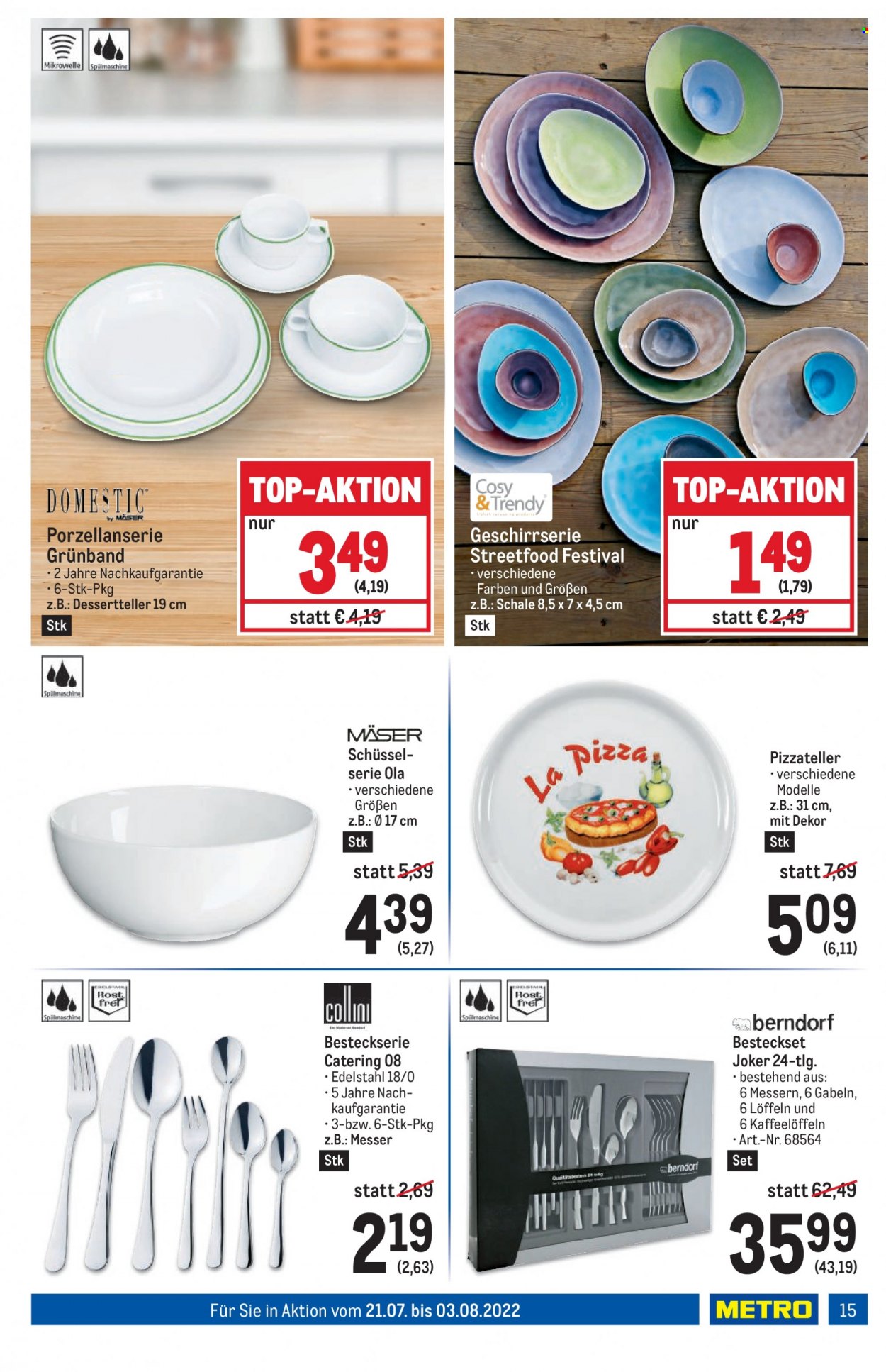 Angebote Metro - 21.7.2022 - 3.8.2022. Seite 15