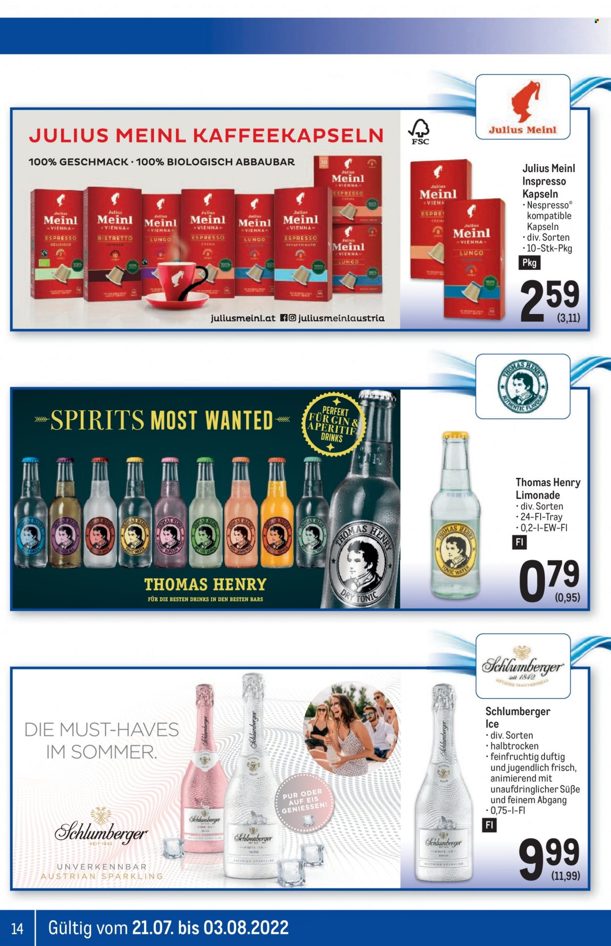 Angebote Metro - 21.7.2022 - 3.8.2022. Seite 14