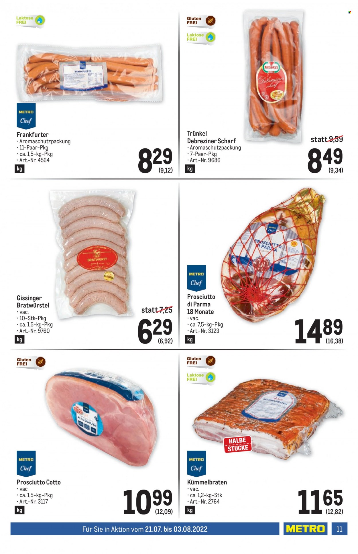 Angebote Metro - 21.7.2022 - 3.8.2022. Seite 11