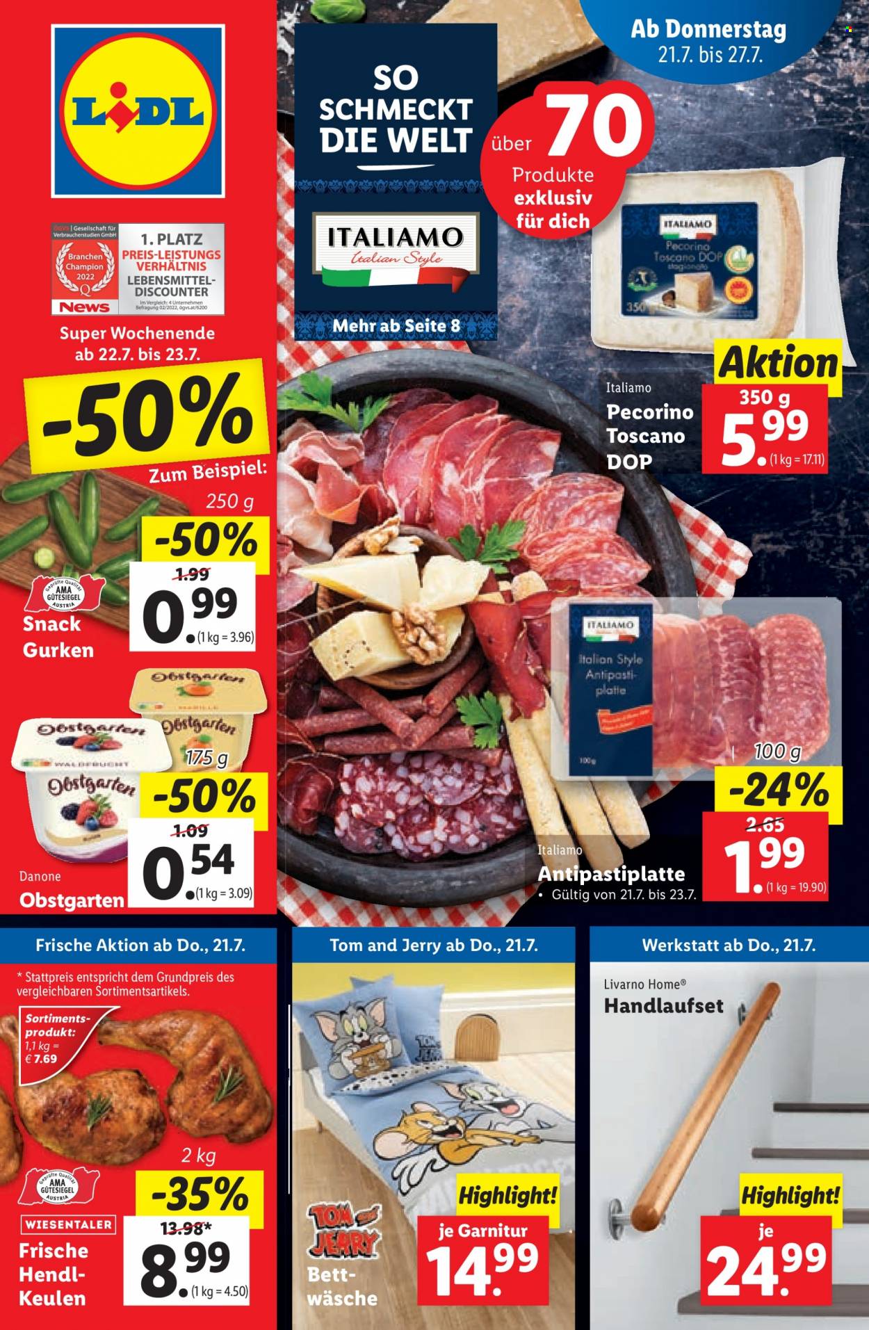 Angebote Lidl - 21.7.2022 - 27.7.2022. Seite 1