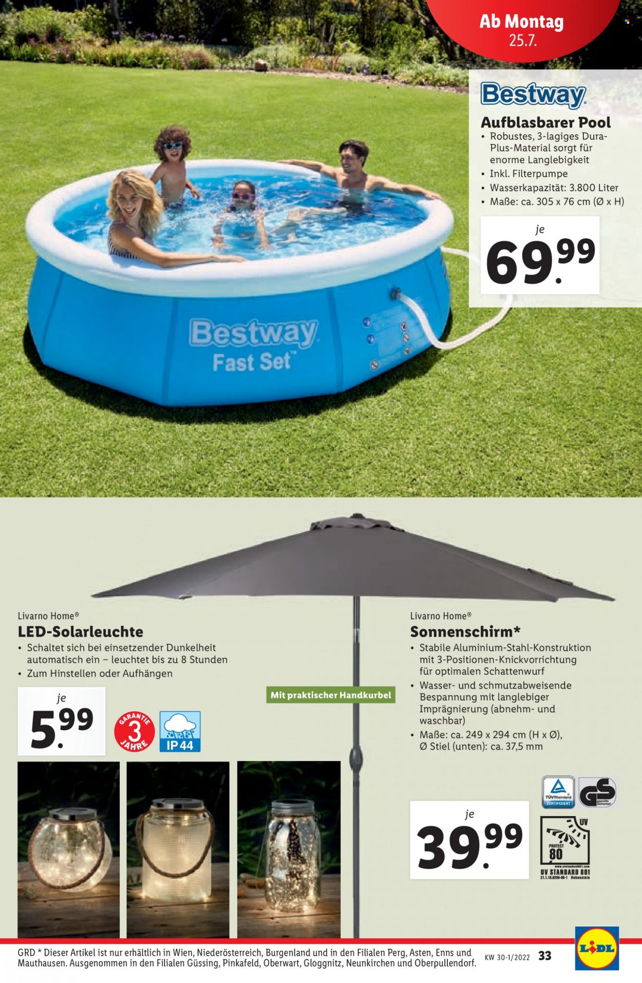 Angebote Lidl - 21.7.2022 - 27.7.2022. Seite 33