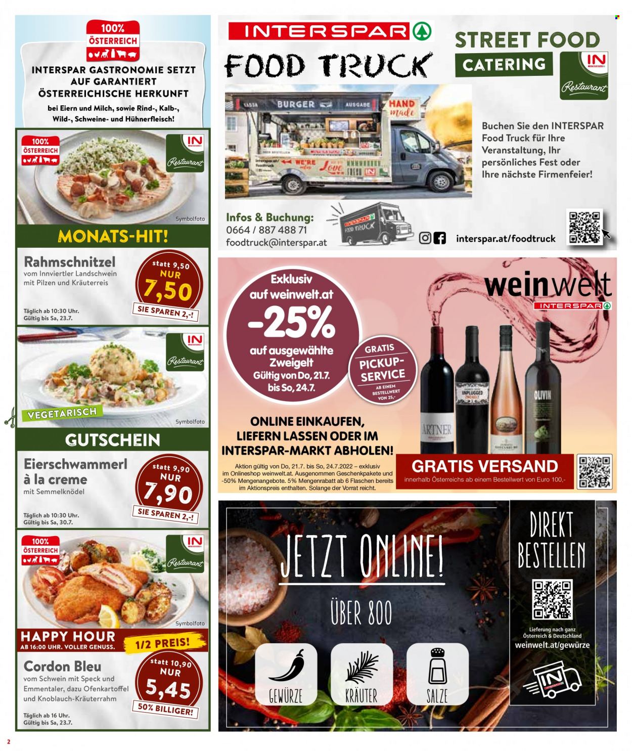 Angebote INTERSPAR - 21.7.2022 - 27.7.2022. Seite 2