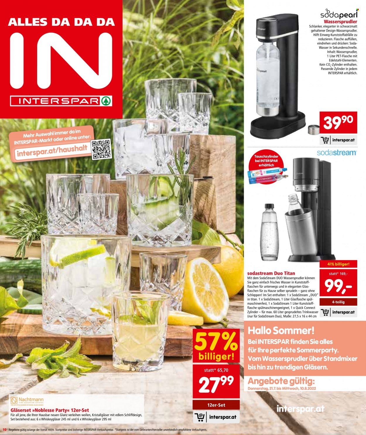 Angebote INTERSPAR - 21.7.2022 - 27.7.2022. Seite 10