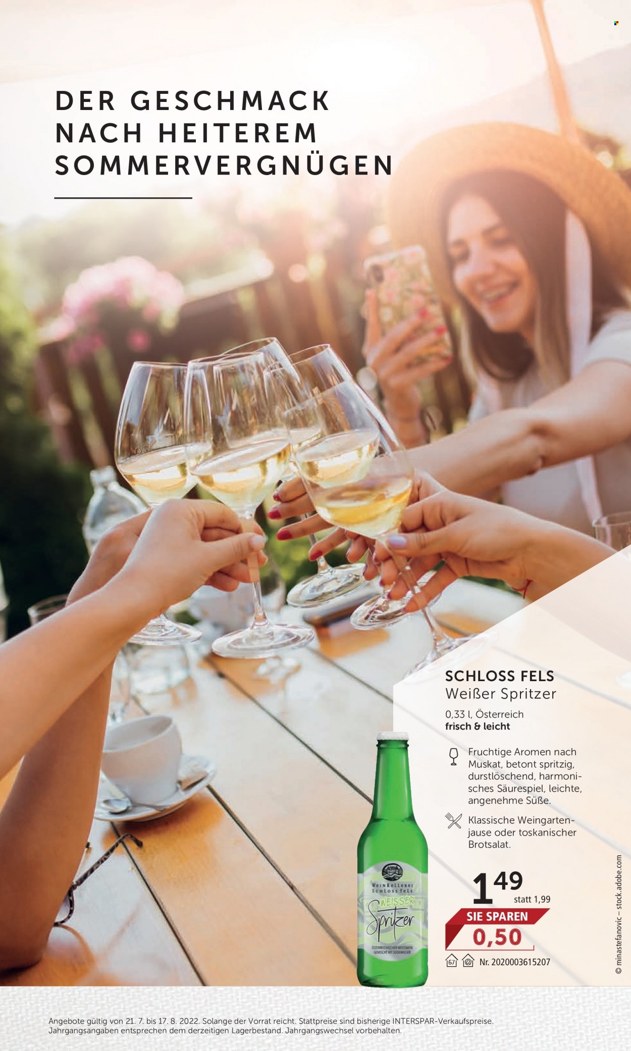 Angebote INTERSPAR - 21.7.2022 - 17.8.2022. Seite 8