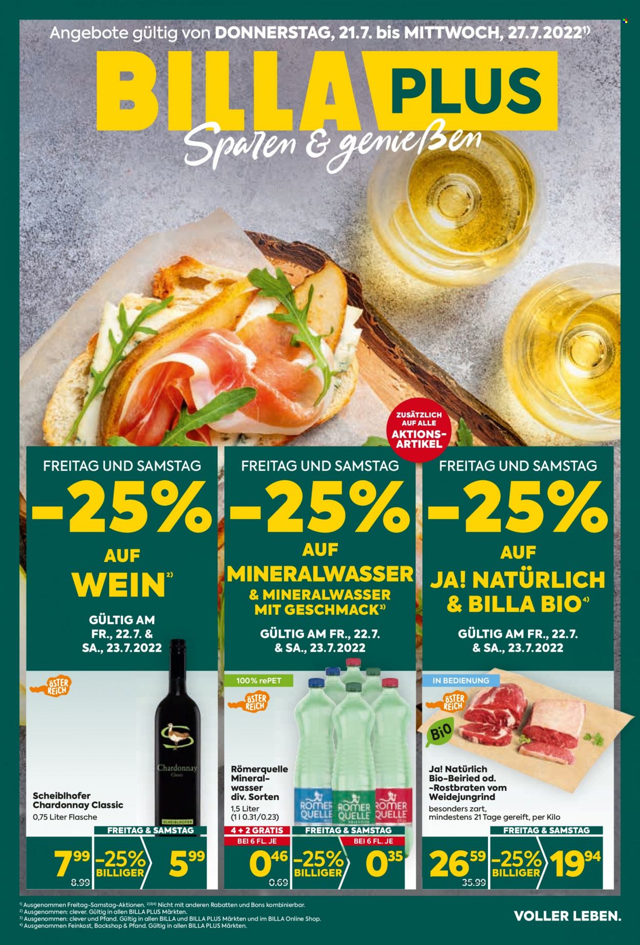 Angebote Billa Plus - 21.7.2022 - 27.7.2022. Seite 1