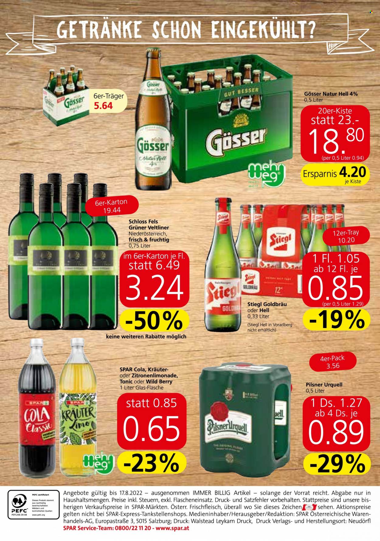 Angebote SPAR - 21.7.2022 - 17.8.2022. Seite 4