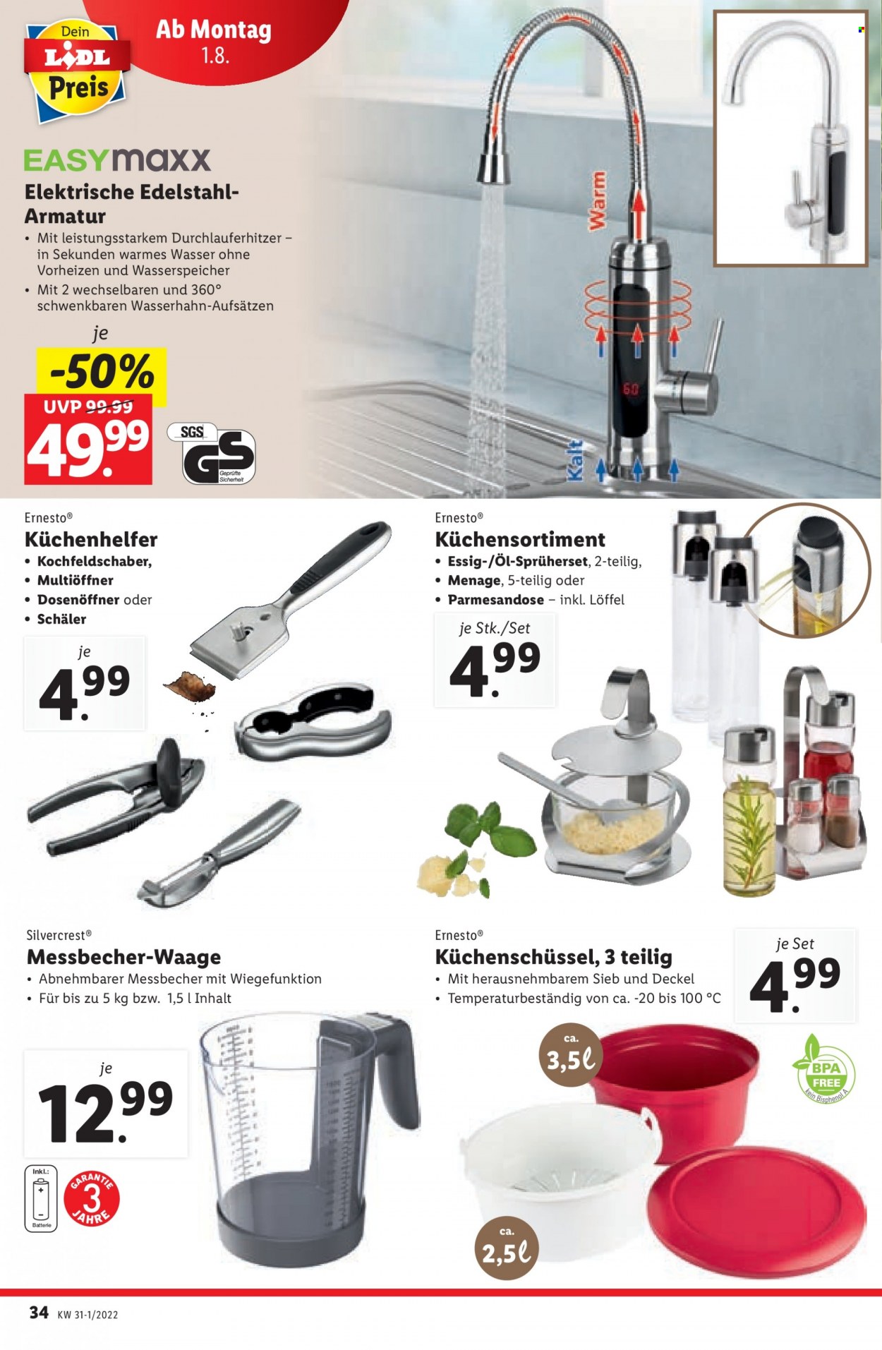 Angebote Lidl - 28.7.2022 - 3.8.2022. Seite 34