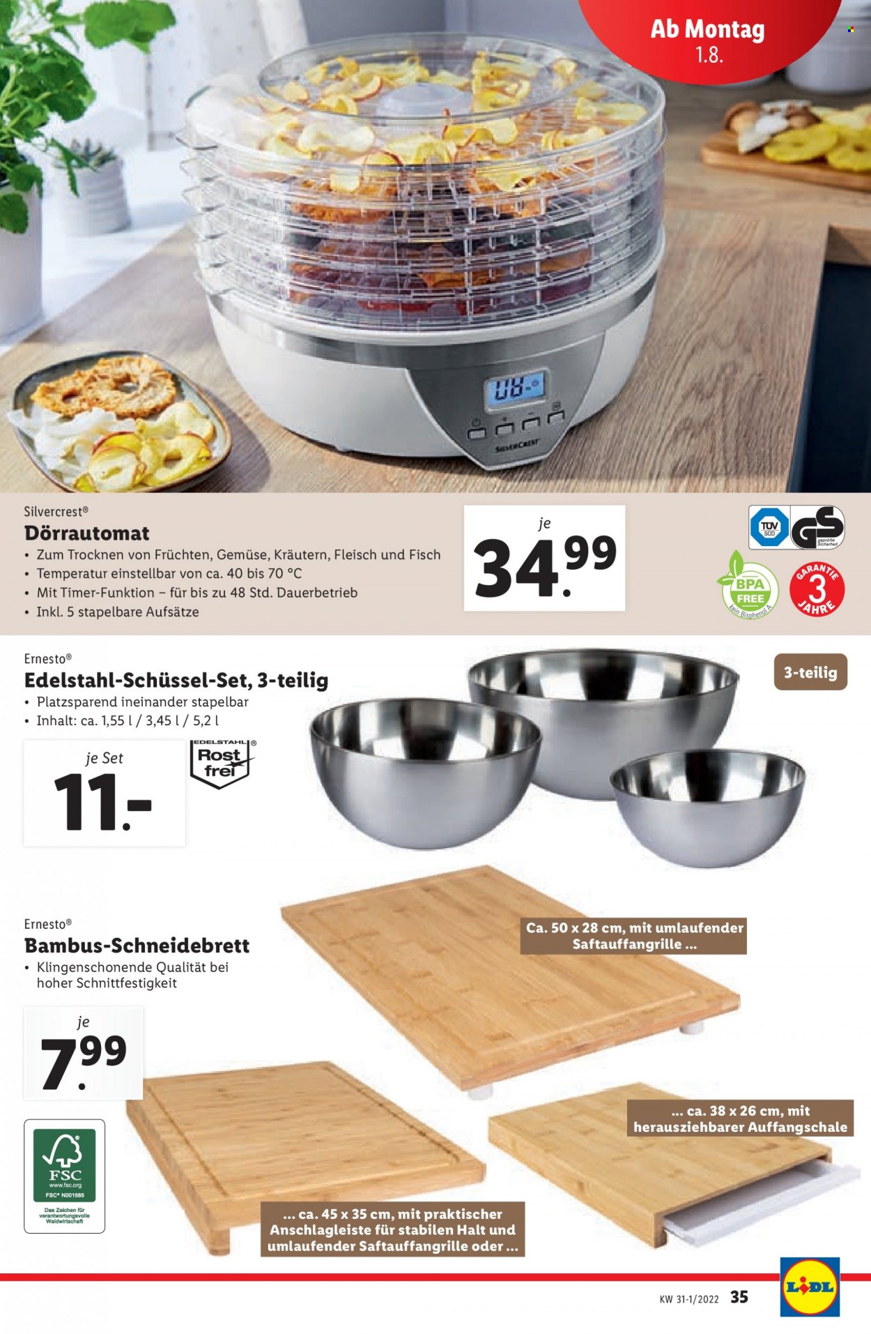 Angebote Lidl - 28.7.2022 - 3.8.2022. Seite 35
