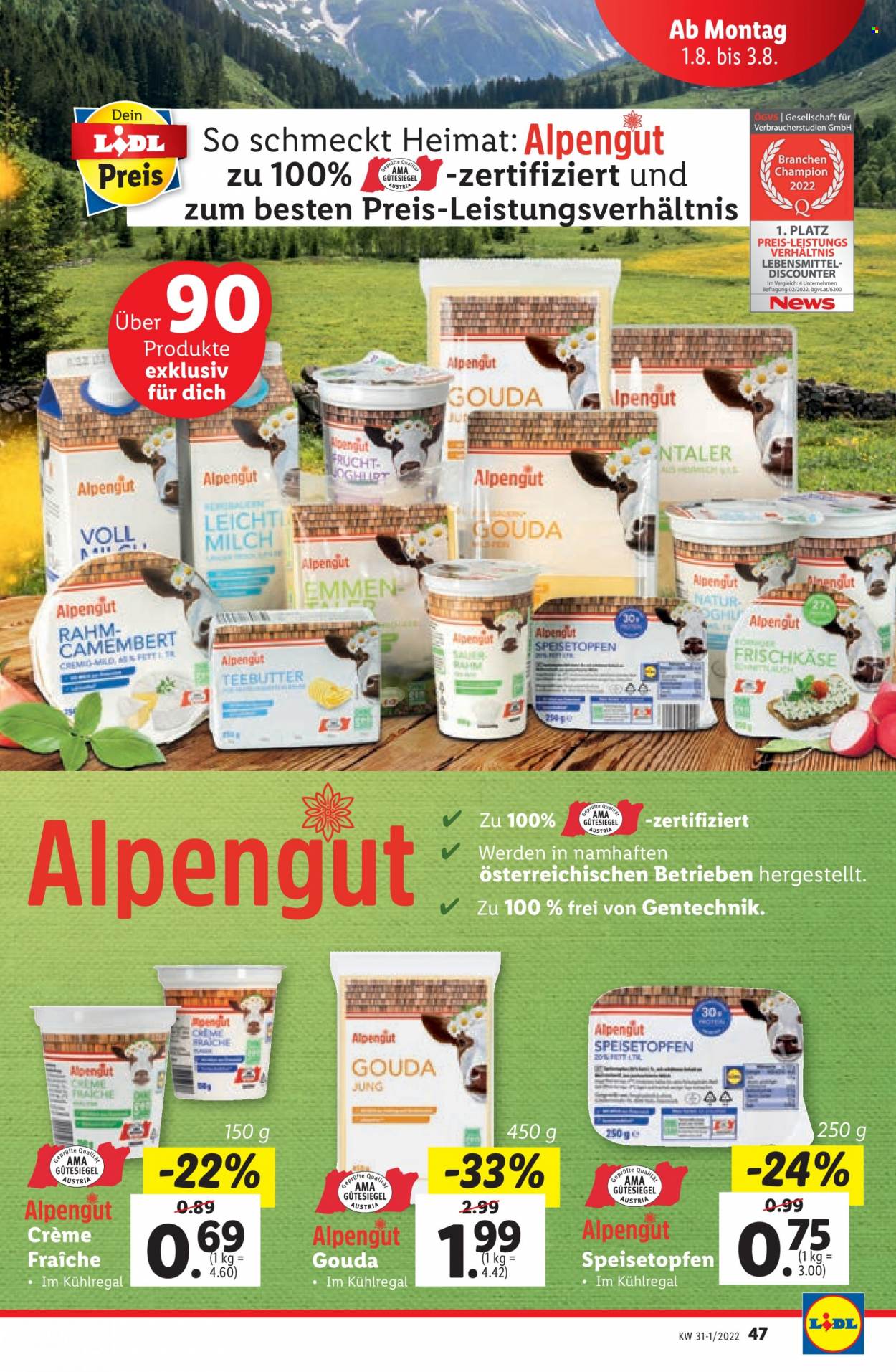 Angebote Lidl - 28.7.2022 - 3.8.2022. Seite 47