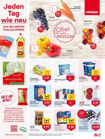 Angebote MPREIS - 25.7.2022 - 31.7.2022.