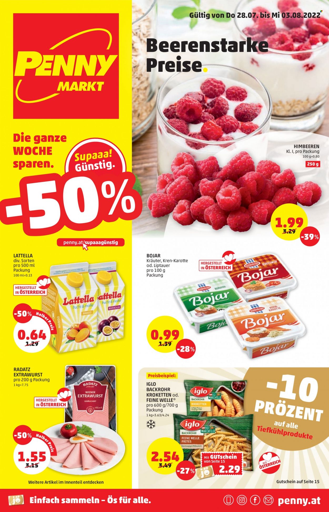 Angebote Penny - 28.7.2022 - 3.8.2022. Seite 1