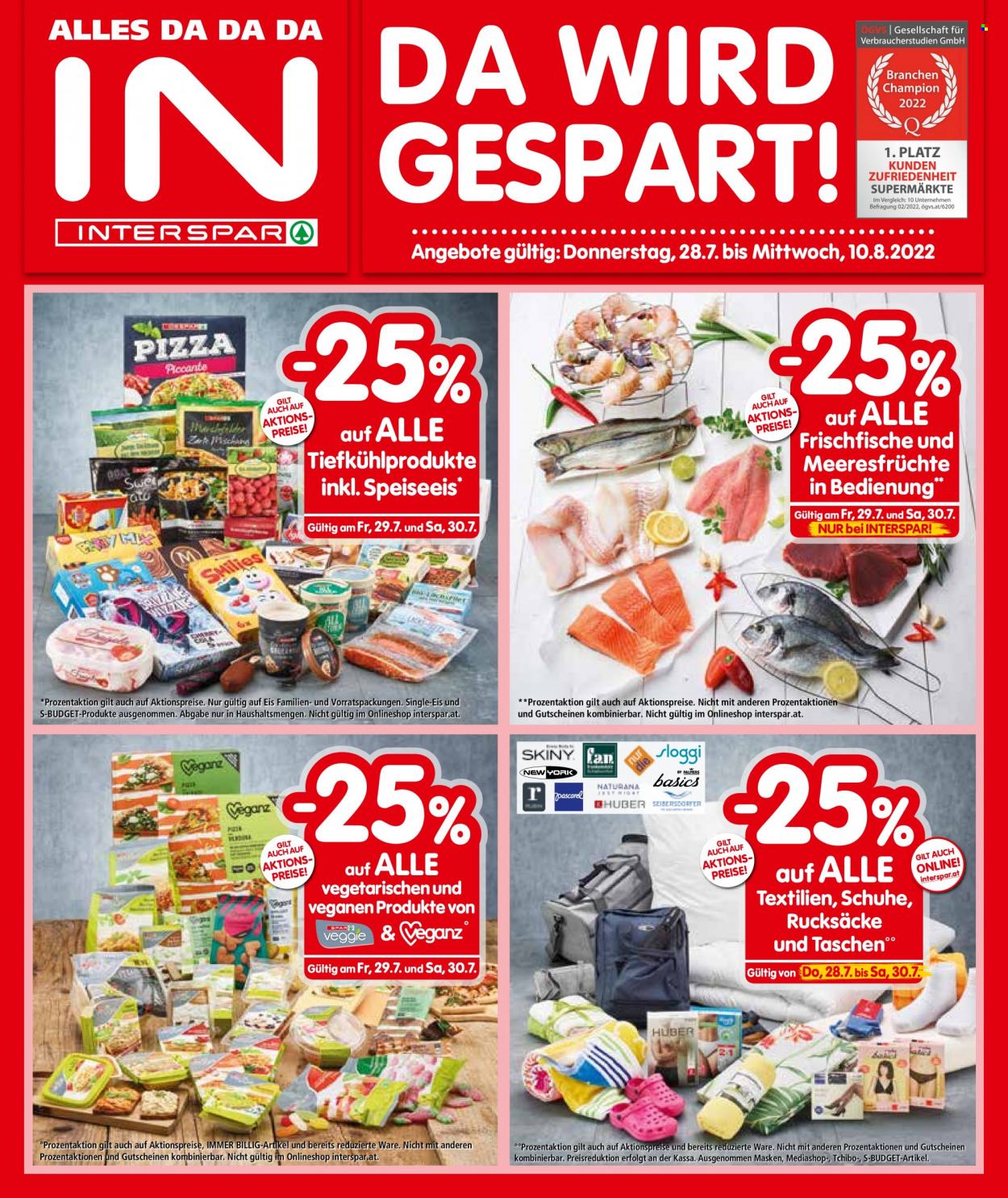 Angebote INTERSPAR - 28.7.2022 - 10.8.2022. Seite 1