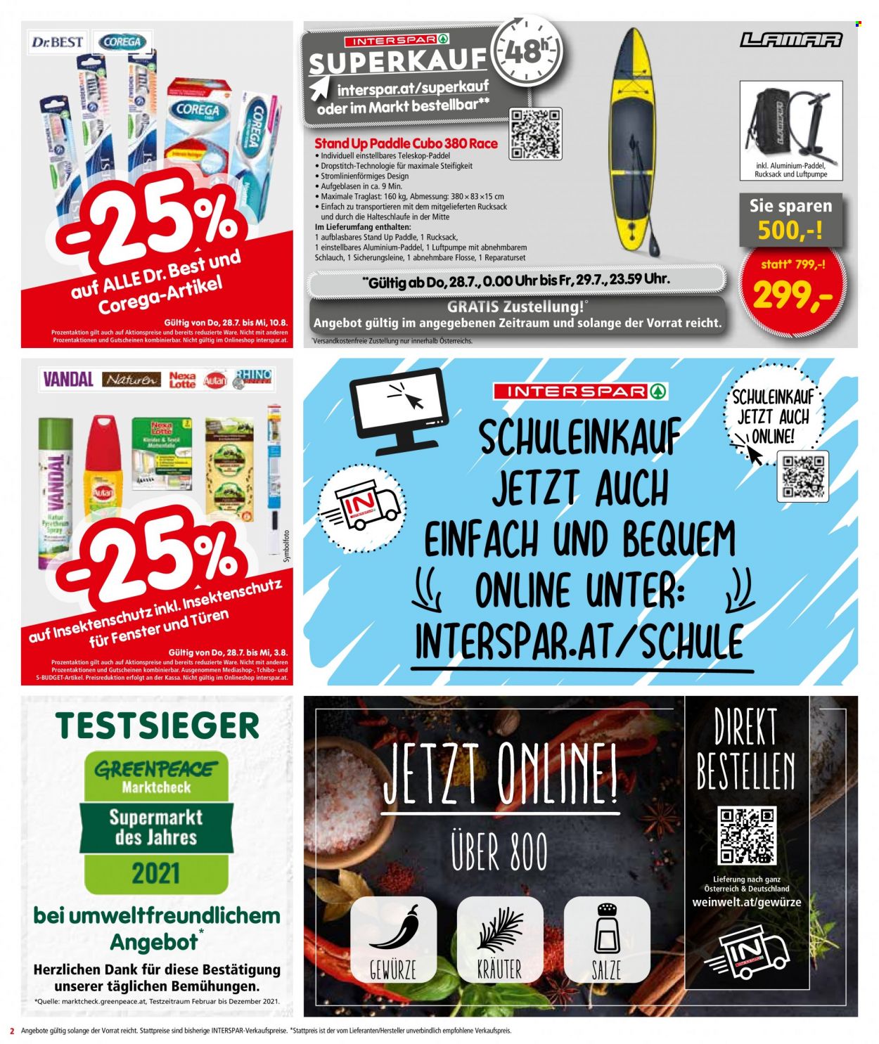 Angebote INTERSPAR - 28.7.2022 - 10.8.2022. Seite 2