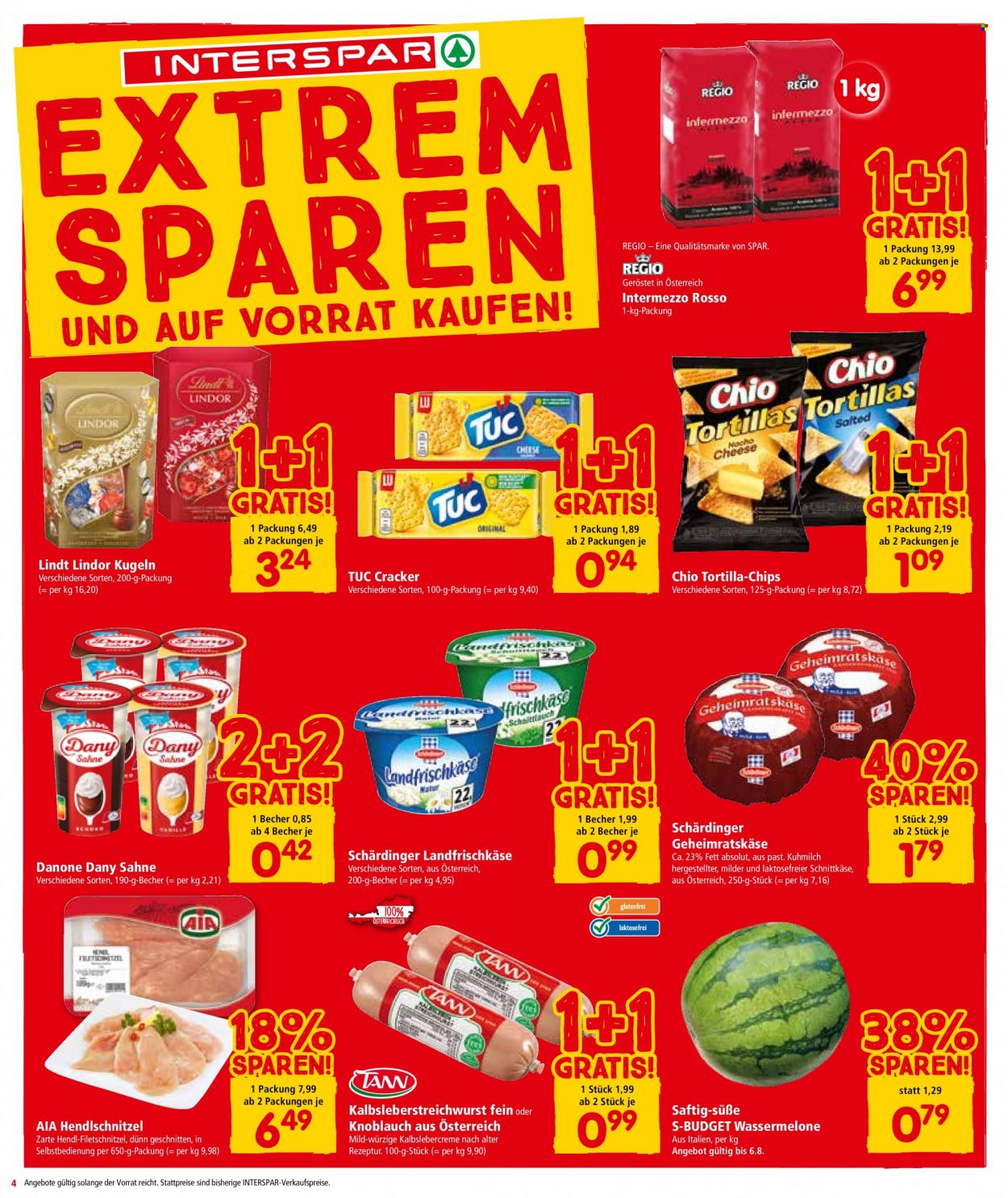 Angebote INTERSPAR - 28.7.2022 - 10.8.2022. Seite 4