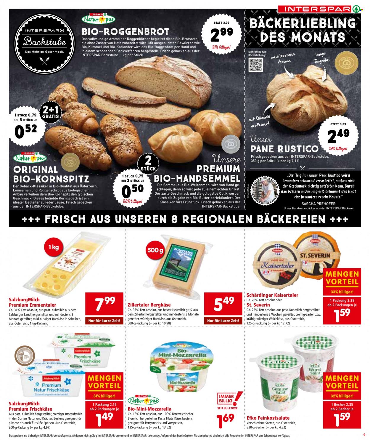 Angebote INTERSPAR - 28.7.2022 - 10.8.2022. Seite 9