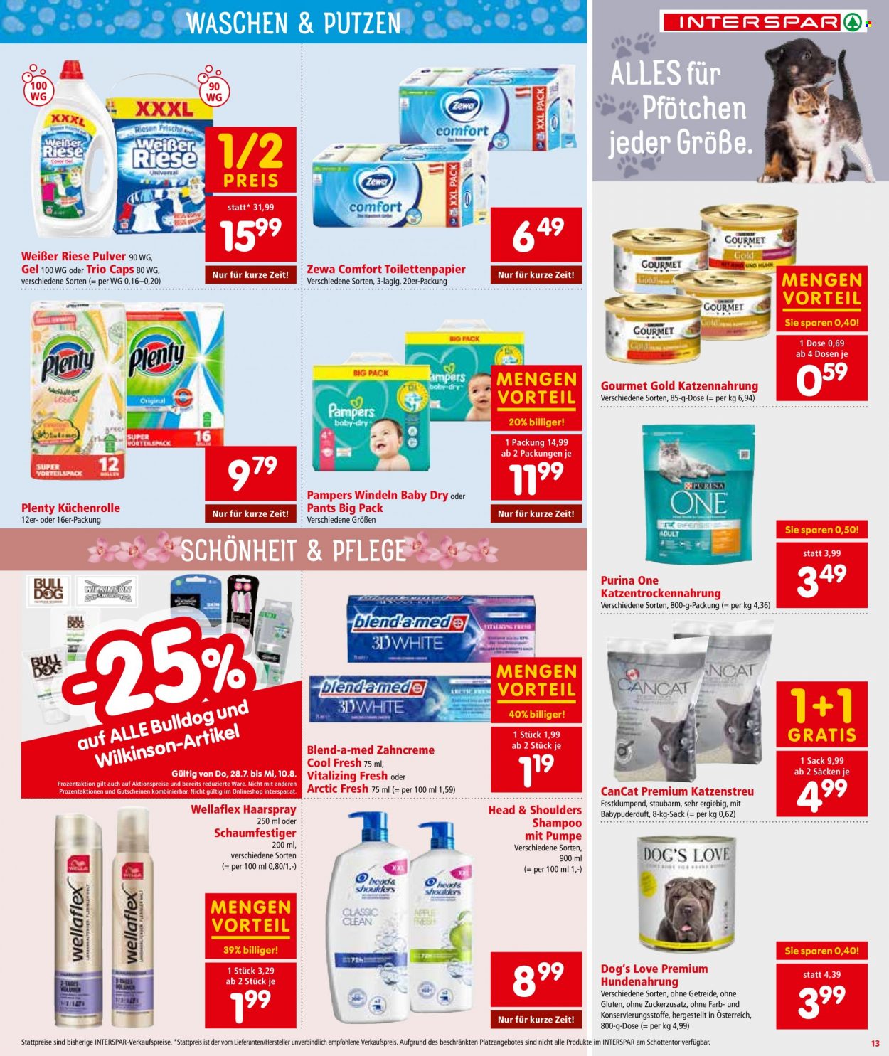 Angebote INTERSPAR - 28.7.2022 - 10.8.2022. Seite 13