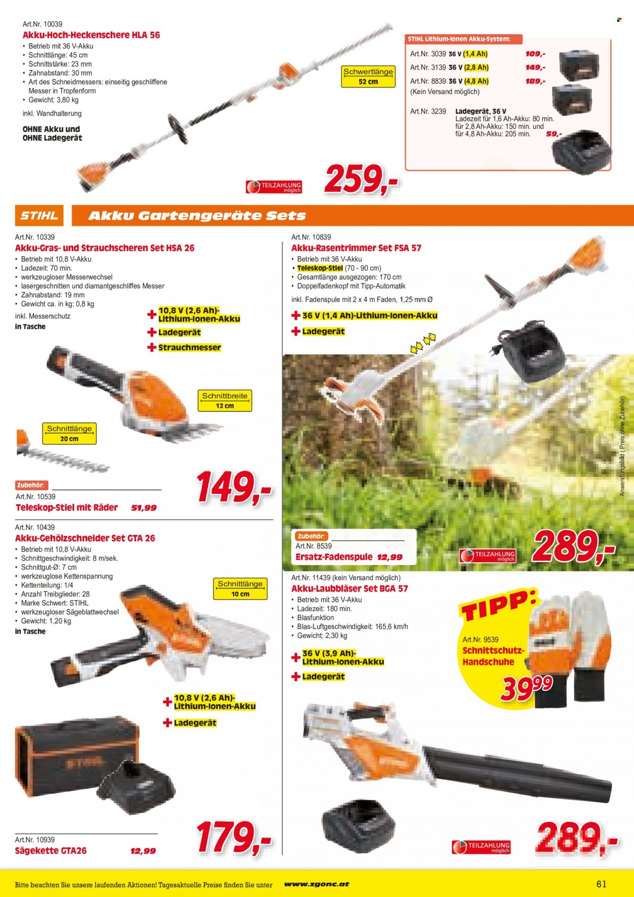 Angebote Zgonc - 26.7.2022 - 30.9.2022. Seite 61